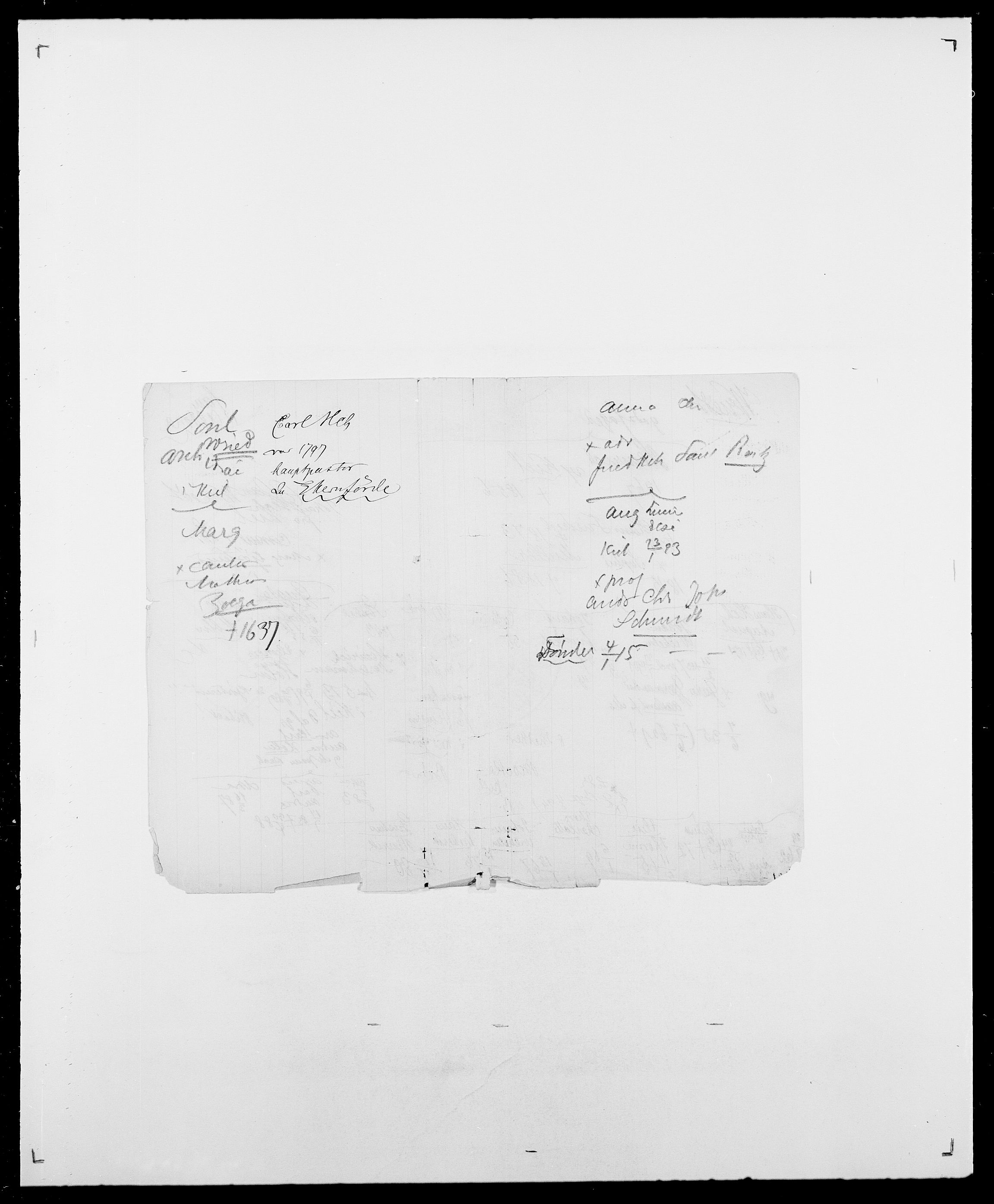 Delgobe, Charles Antoine - samling, AV/SAO-PAO-0038/D/Da/L0042: Vilain - Wulf, Wulff, se også Wolf, s. 755