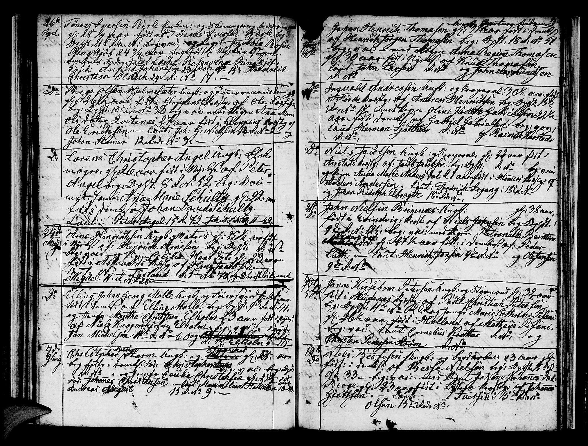 Domkirken sokneprestembete, AV/SAB-A-74801/H/Hab/L0004: Klokkerbok nr. A 4, 1820-1854, s. 50