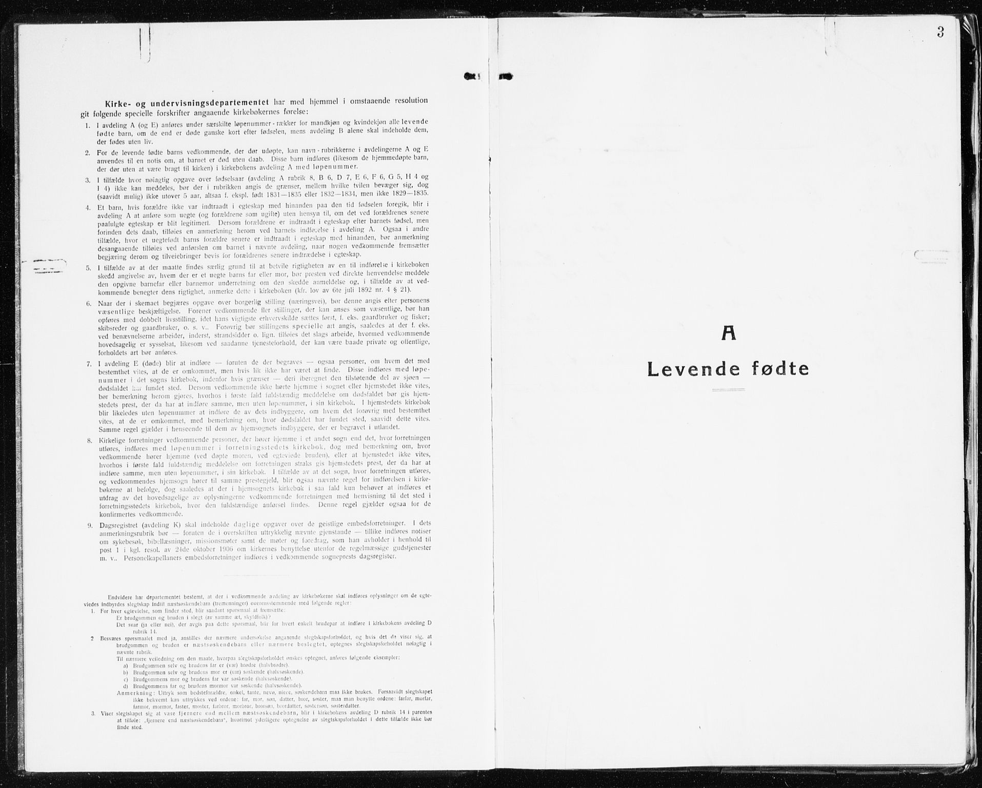 Holt sokneprestkontor, SAK/1111-0021/F/Fb/L0012: Klokkerbok nr. B 12, 1919-1944, s. 3