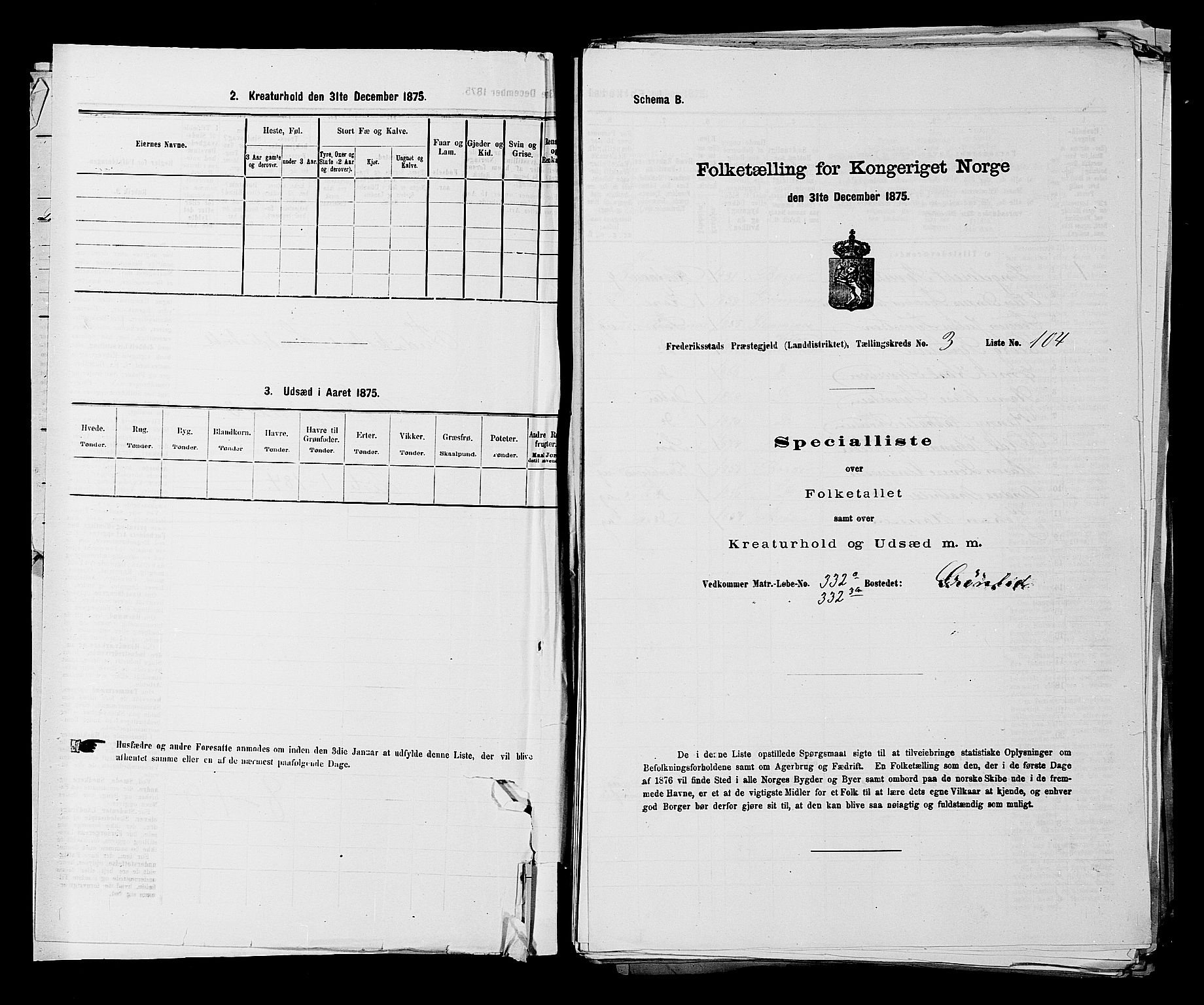 RA, Folketelling 1875 for 0132L Fredrikstad prestegjeld, Glemmen sokn, 1875, s. 400