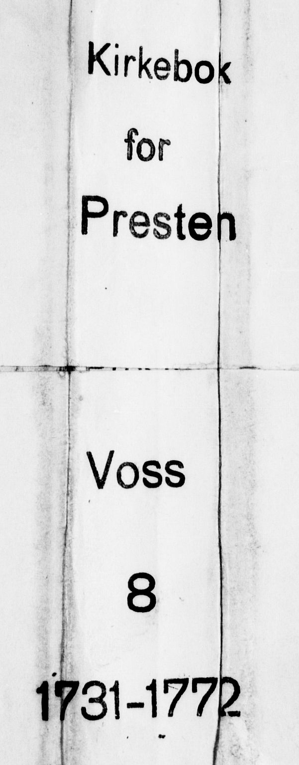 Voss sokneprestembete, SAB/A-79001/H/Haa: Ministerialbok nr. A 7, 1731-1773