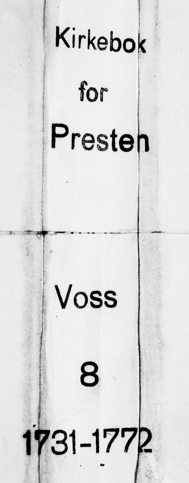 Voss sokneprestembete, AV/SAB-A-79001/H/Haa: Ministerialbok nr. A 7, 1731-1773