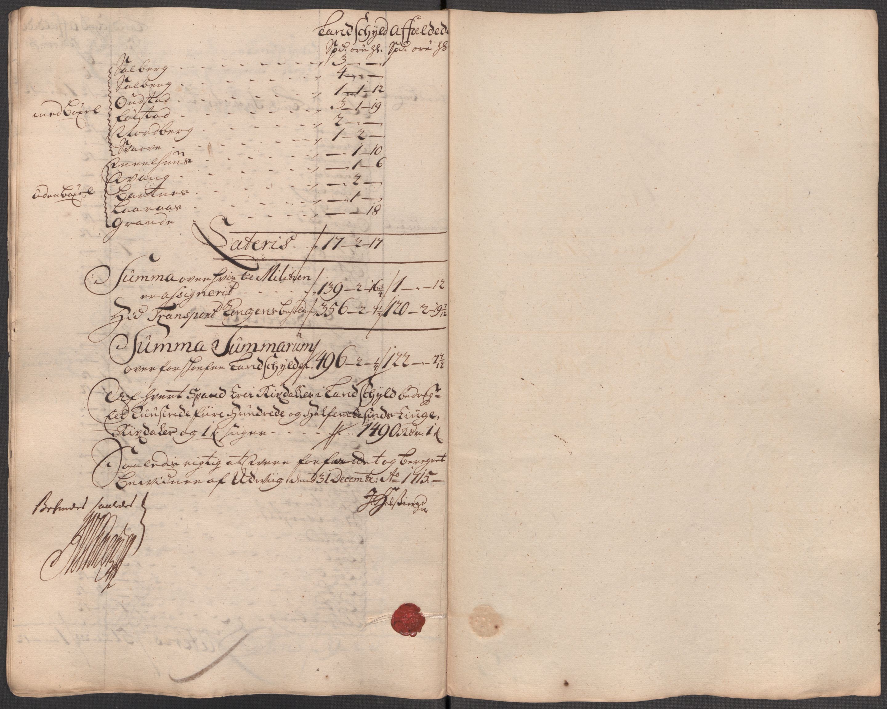 Rentekammeret inntil 1814, Reviderte regnskaper, Fogderegnskap, RA/EA-4092/R63/L4323: Fogderegnskap Inderøy, 1715, s. 225
