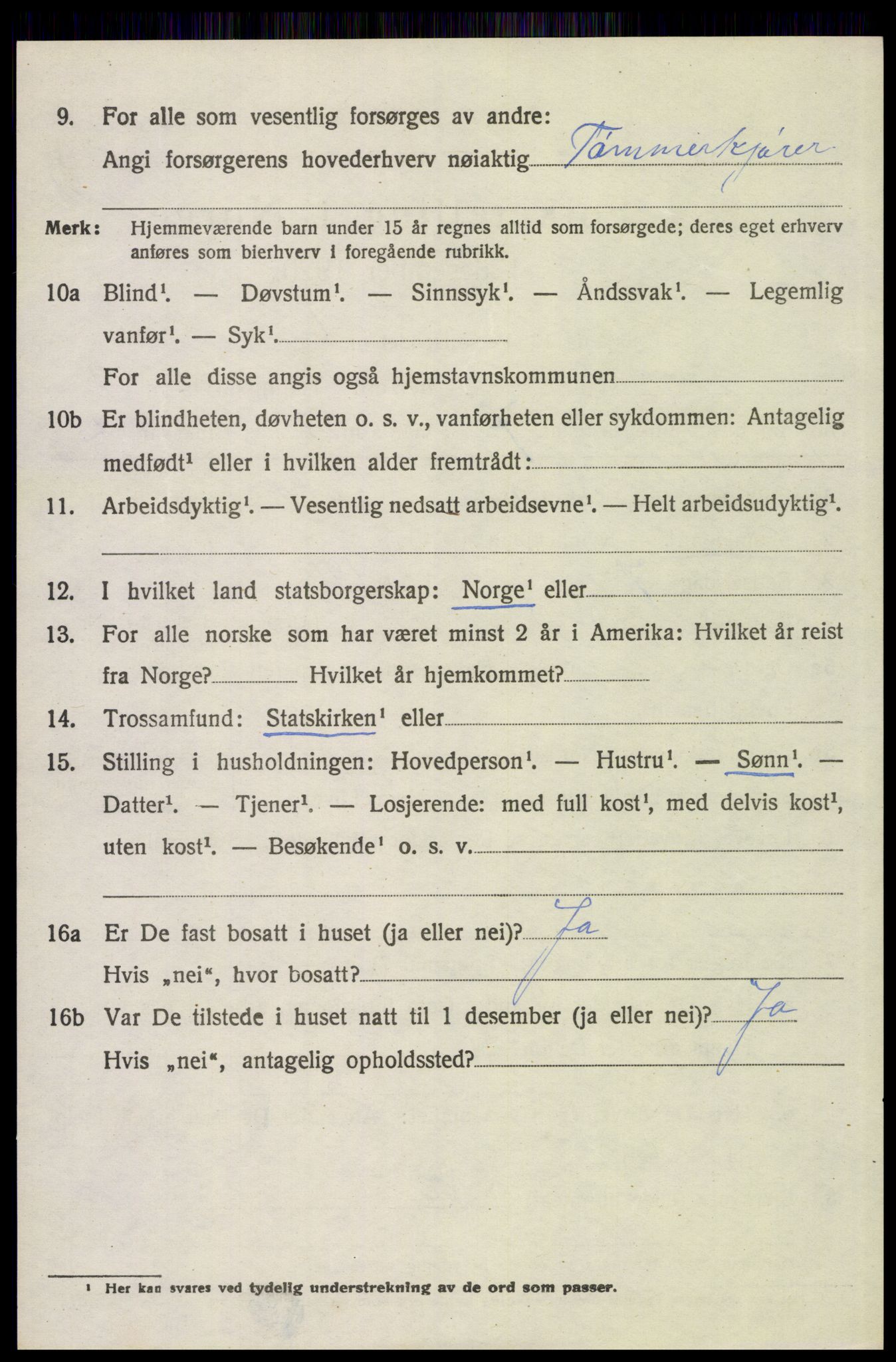 SAH, Folketelling 1920 for 0428 Trysil herred, 1920, s. 3164