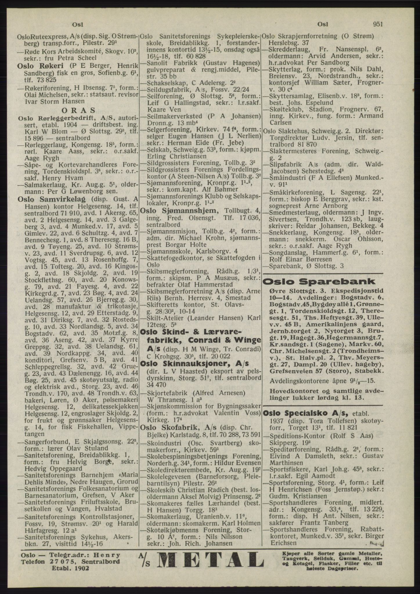 Kristiania/Oslo adressebok, PUBL/-, 1945, s. 947