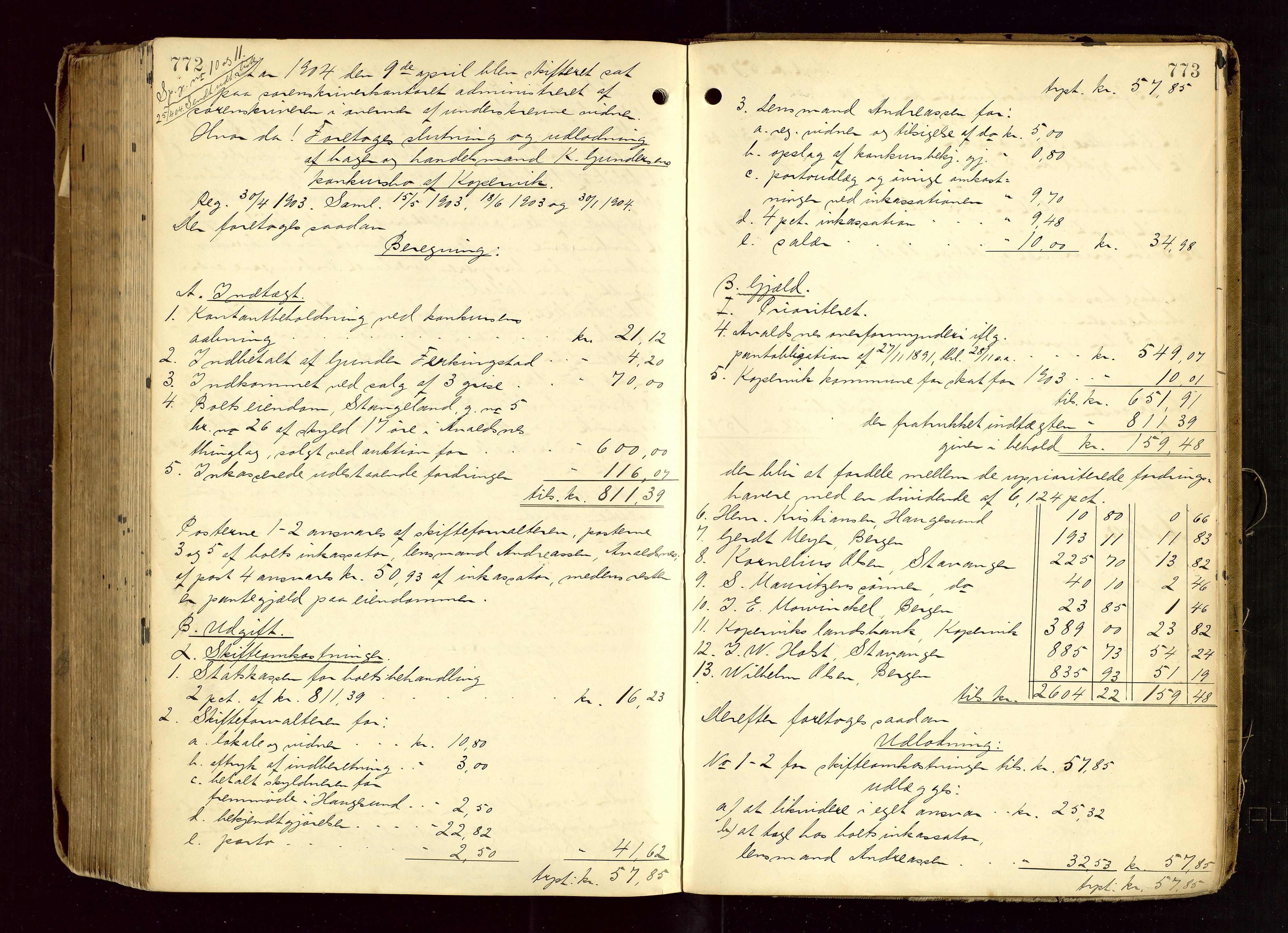 Karmsund sorenskriveri, AV/SAST-A-100311/01/IV/IVDB/L0012: SKIFTEPROTOKOLL SKUDENES, AVALDSNES, 1894-1904, s. 772-773