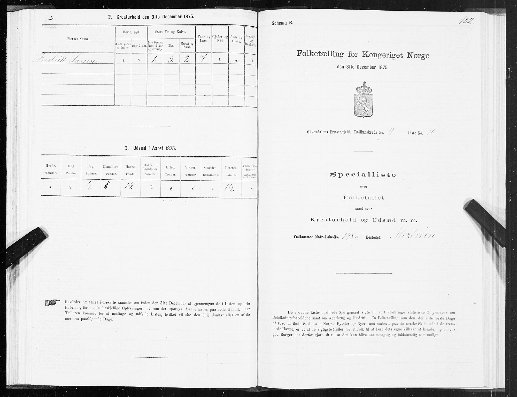 SAT, Folketelling 1875 for 1561P Øksendal prestegjeld, 1875, s. 2102