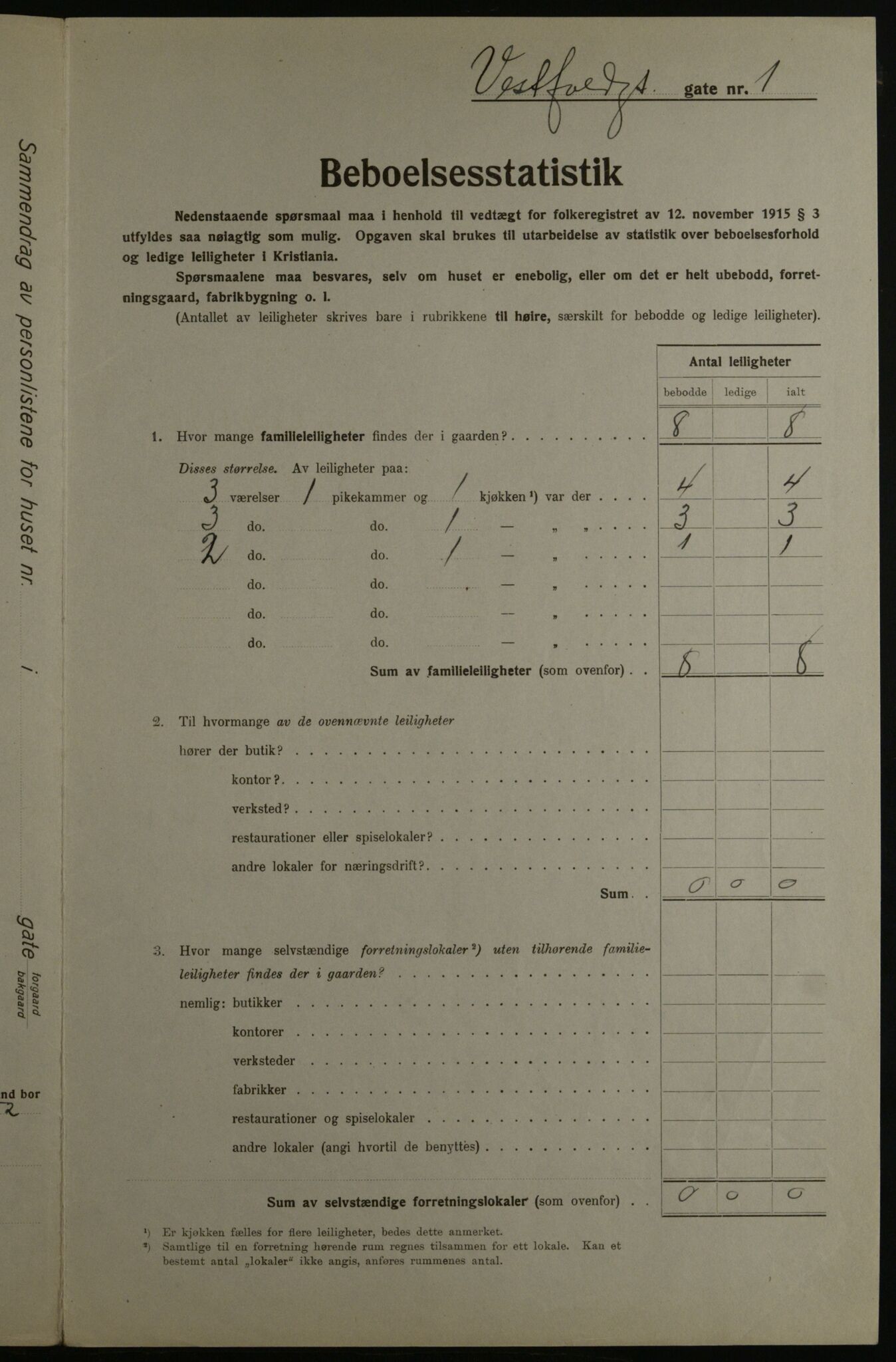 OBA, Kommunal folketelling 1.12.1923 for Kristiania, 1923, s. 135196