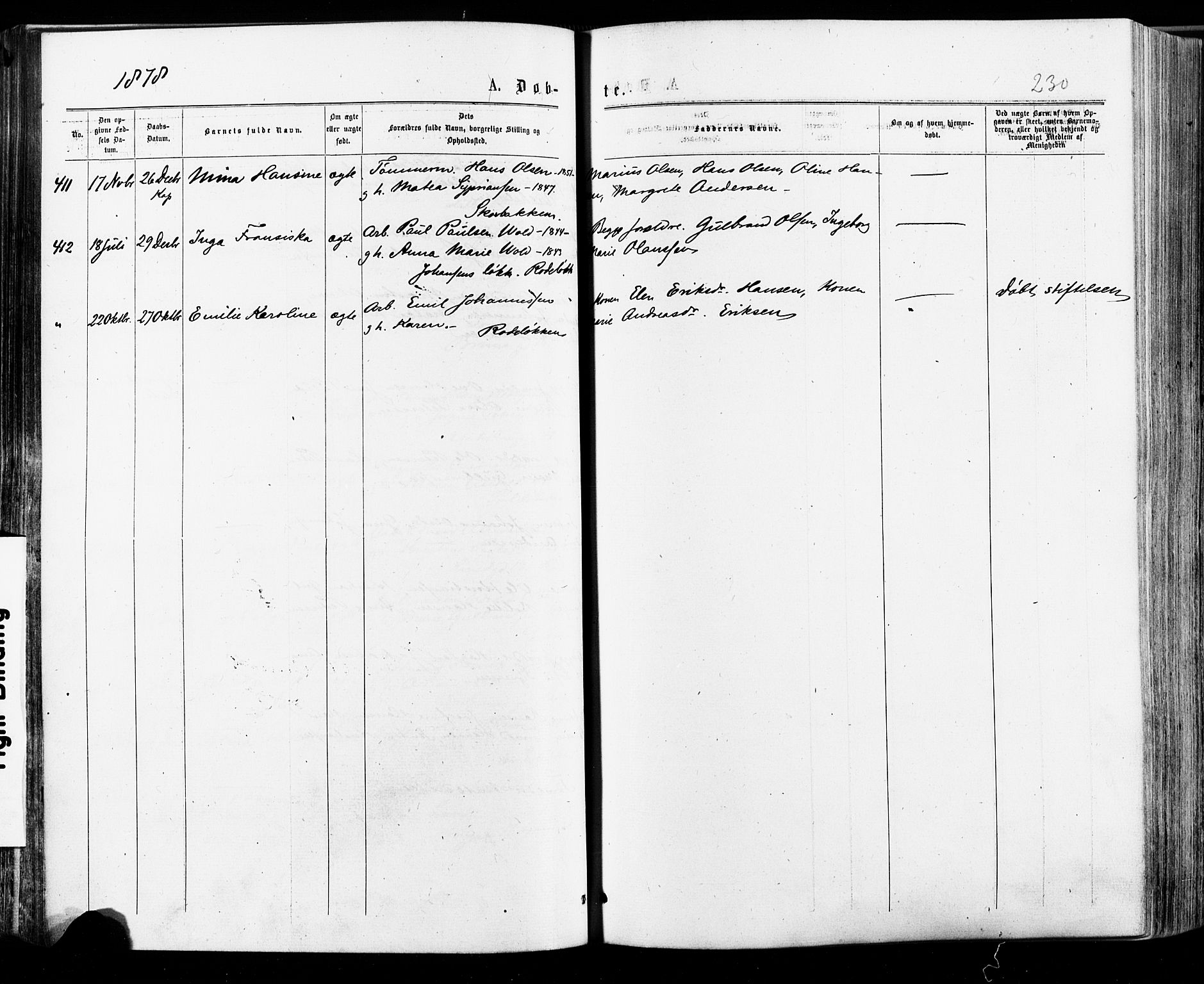 Østre Aker prestekontor Kirkebøker, AV/SAO-A-10840/F/Fa/L0004: Ministerialbok nr. I 4, 1876-1889