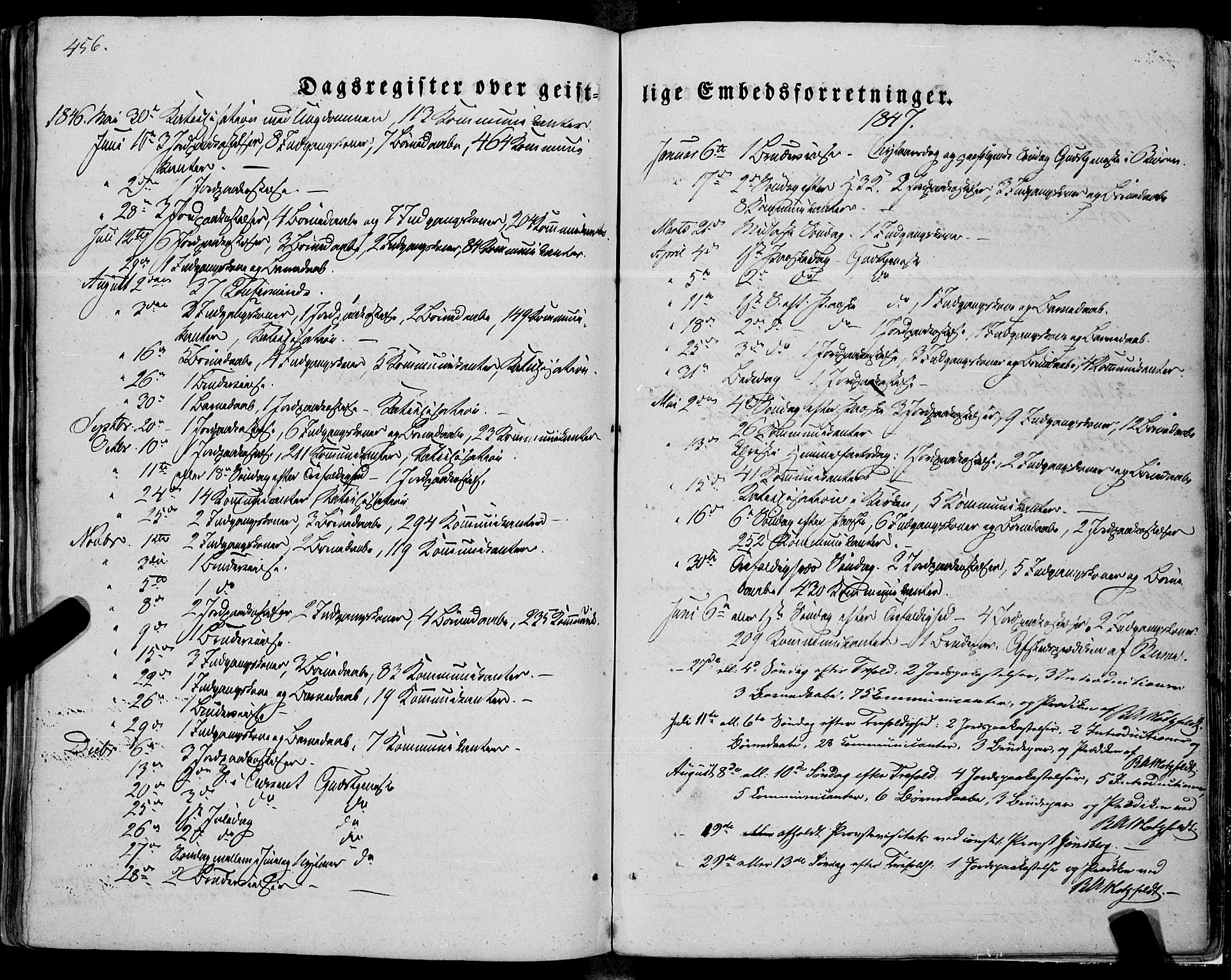 Ministerialprotokoller, klokkerbøker og fødselsregistre - Nordland, AV/SAT-A-1459/805/L0097: Ministerialbok nr. 805A04, 1837-1861, s. 456