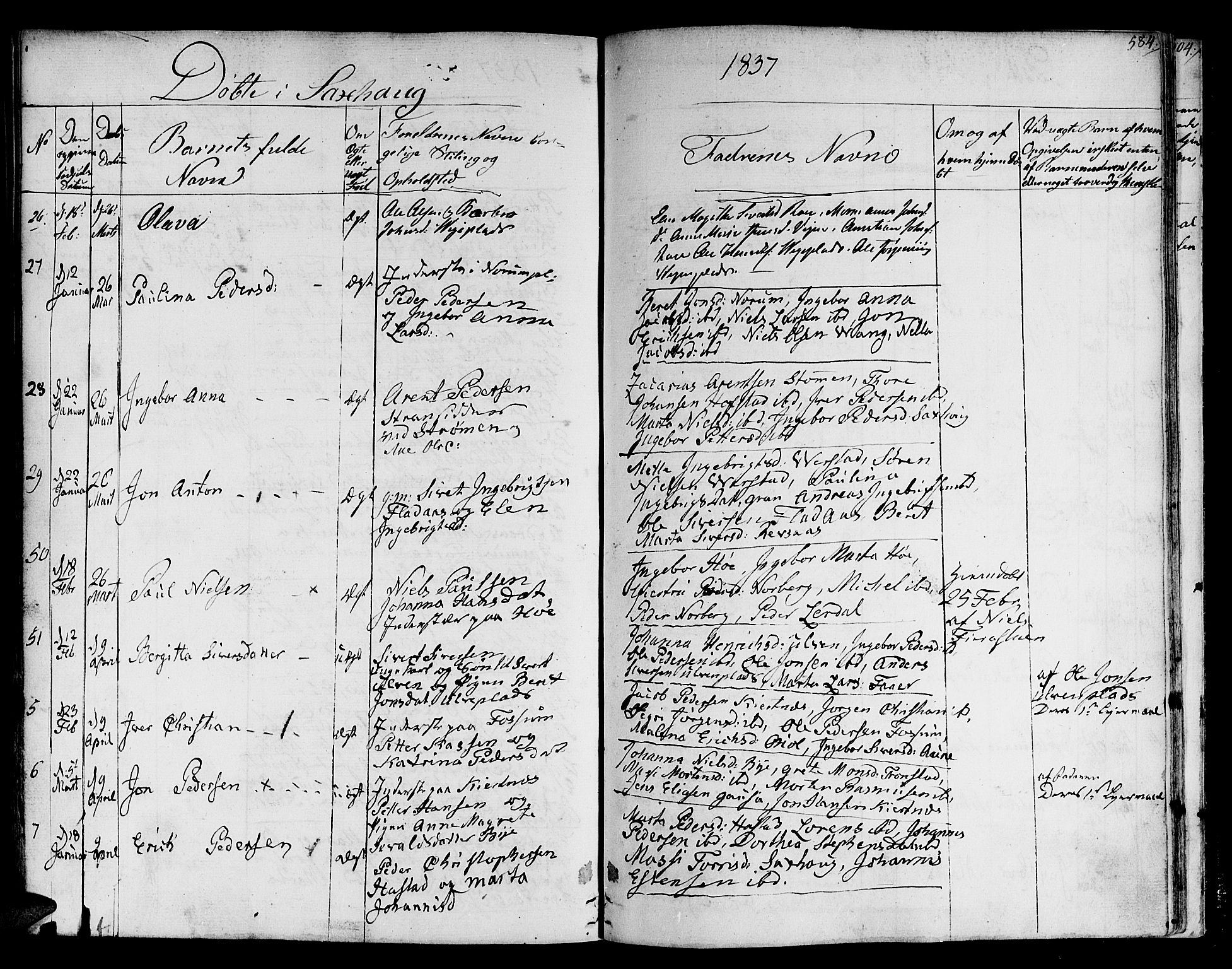 Ministerialprotokoller, klokkerbøker og fødselsregistre - Nord-Trøndelag, SAT/A-1458/730/L0277: Ministerialbok nr. 730A06 /1, 1830-1839, s. 584