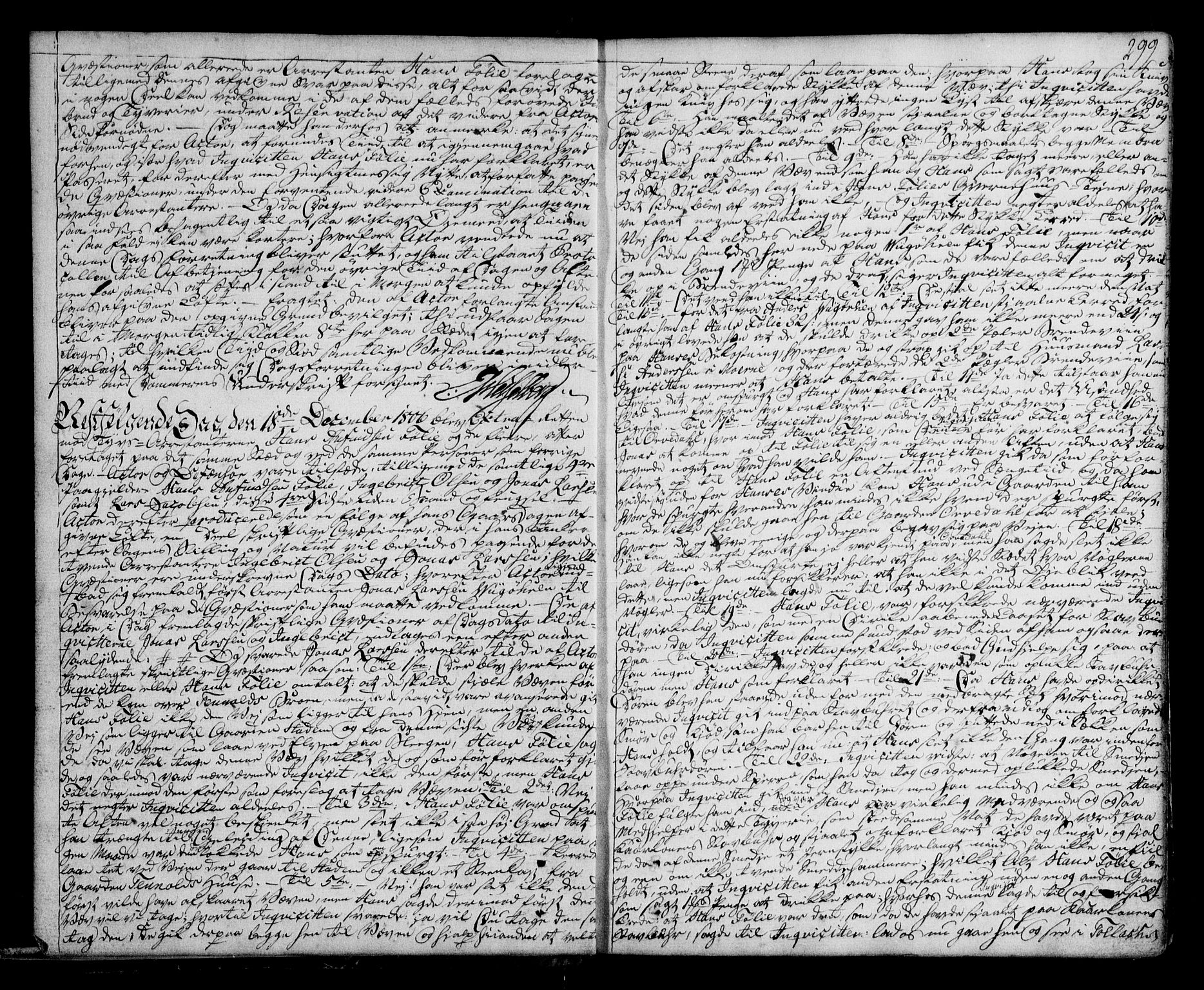 Ytre Sogn tingrett, AV/SAB-A-2601/1/F/Fa/L0045b: Tingbok (justisprotokoll), 1806-1810, s. 298b-299a