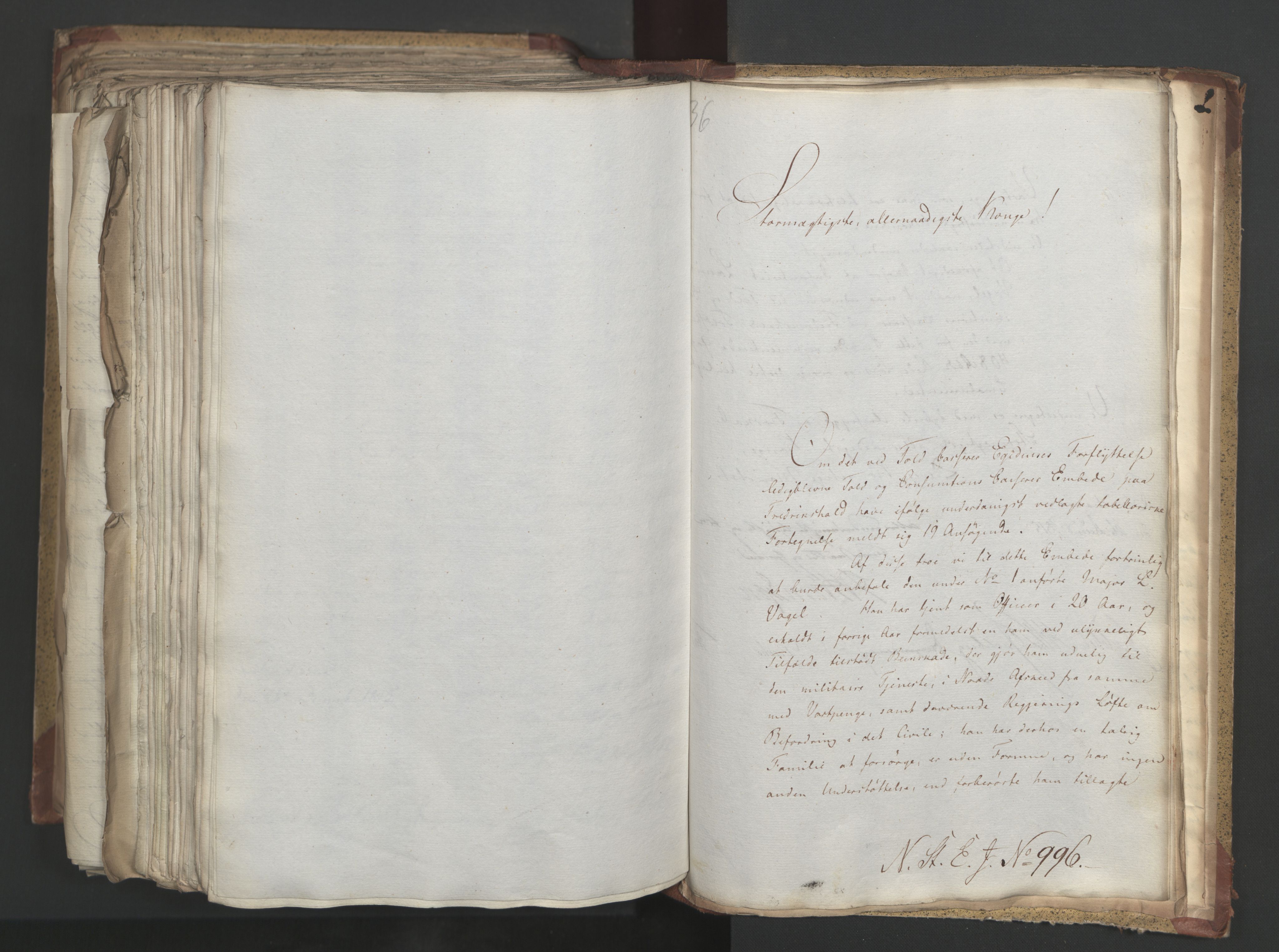 Statsrådsavdelingen i Stockholm, AV/RA-S-1003/D/Da/L0004: Regjeringsinnstillinger nr. 788-999, 1815, s. 489