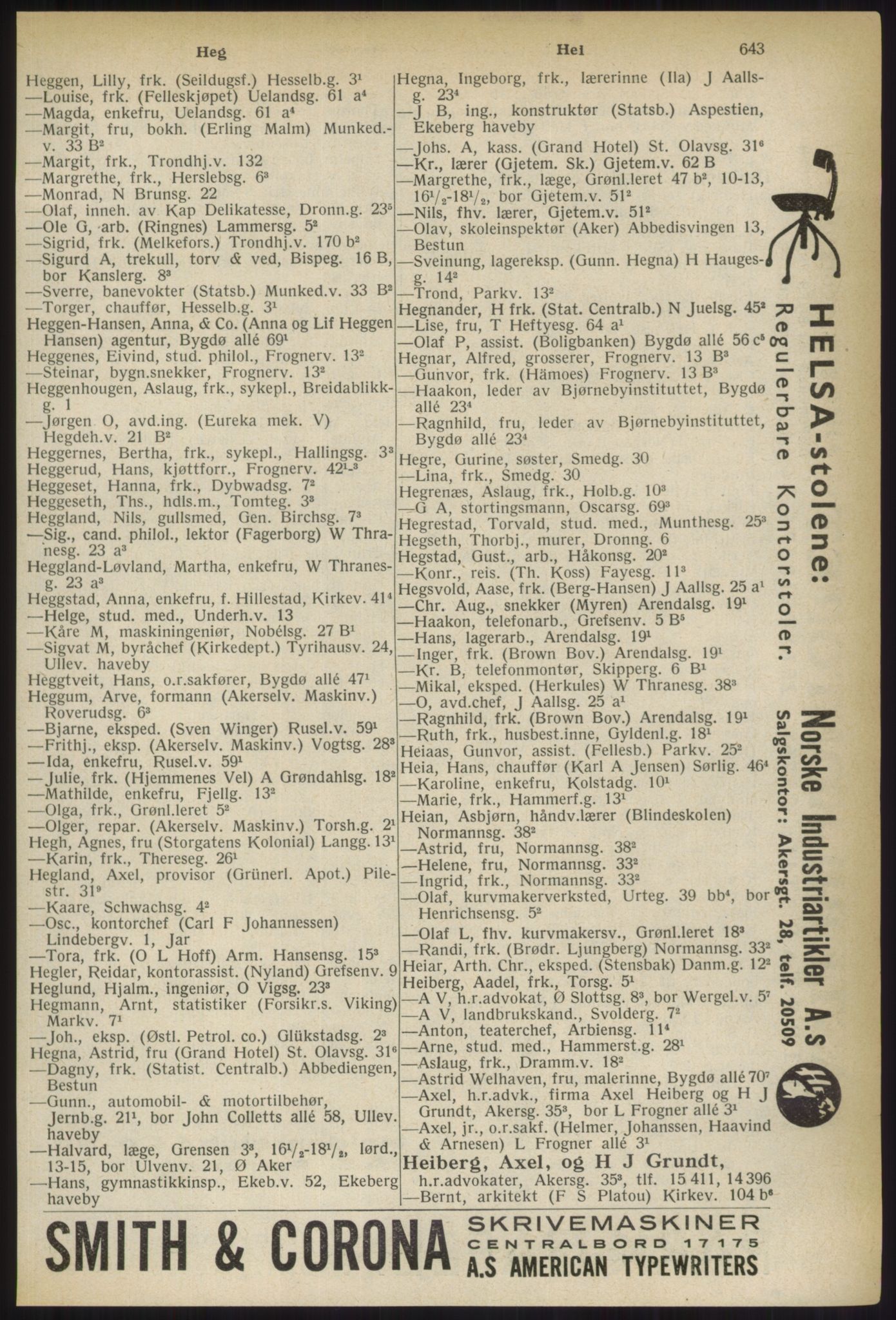 Kristiania/Oslo adressebok, PUBL/-, 1937, s. 643