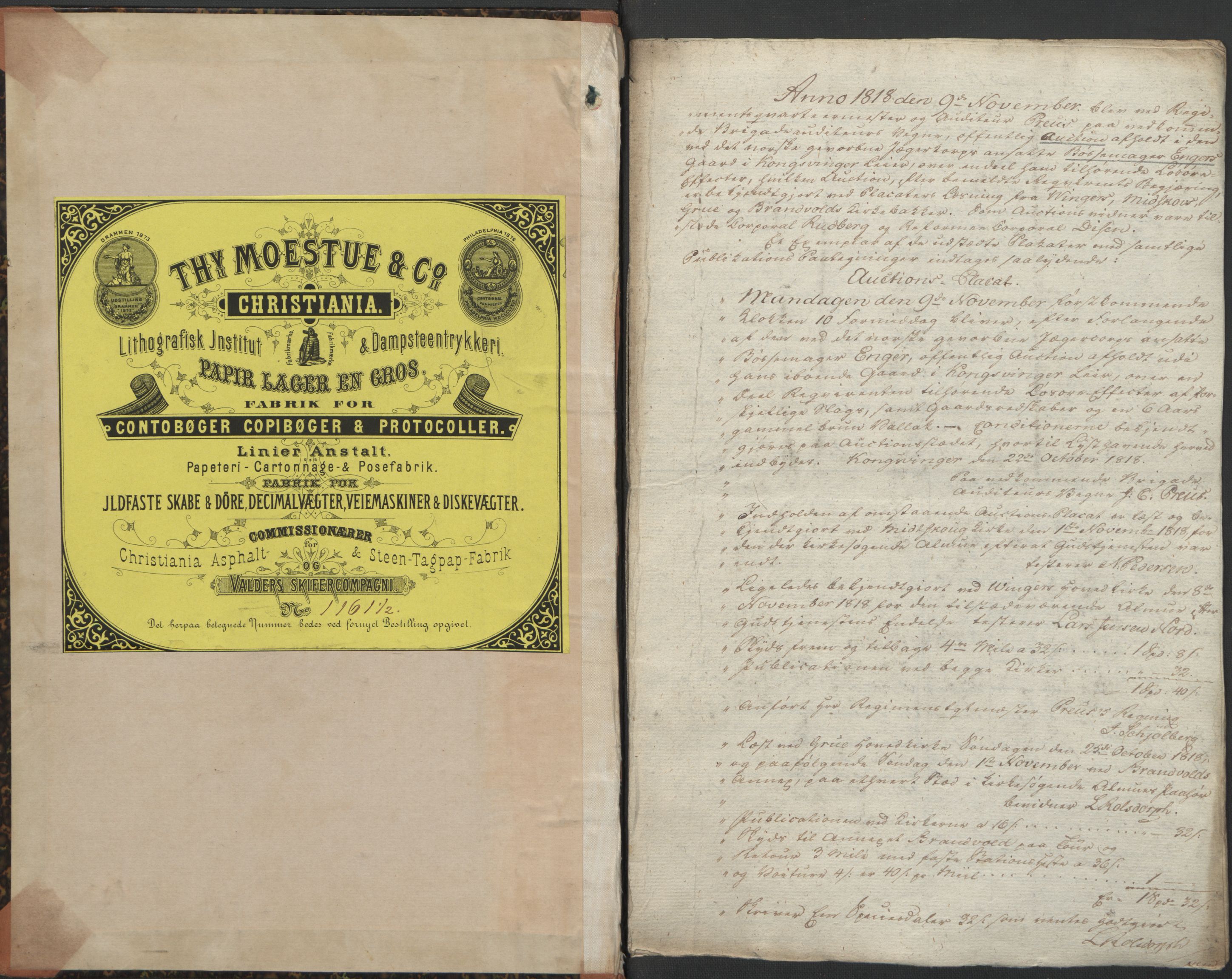 Forsvaret, Generalauditøren, AV/RA-RAFA-1772/F/Fj/Fjb/L0005: Skifter 1818 - 1823, 1818-1823, s. 2