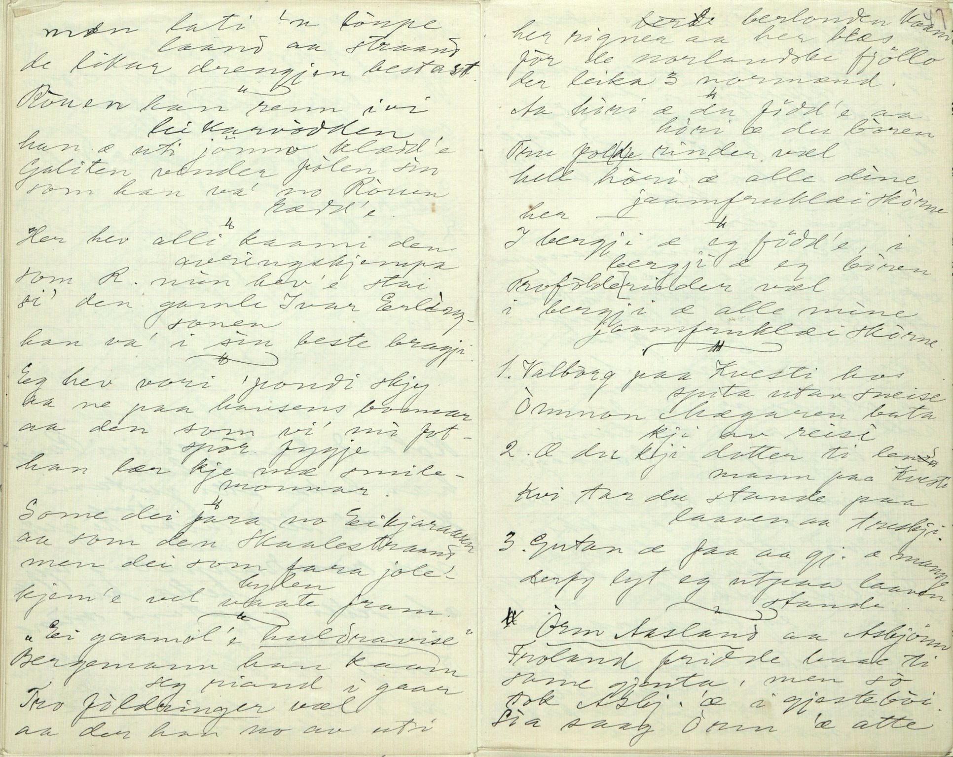 Rikard Berge, TEMU/TGM-A-1003/F/L0005/0010: 160-200 / 169 Frå Mo.Tordiveln og fluga, 5 vers. Pål sine høner, 2 vers, 1911, s. 46-47