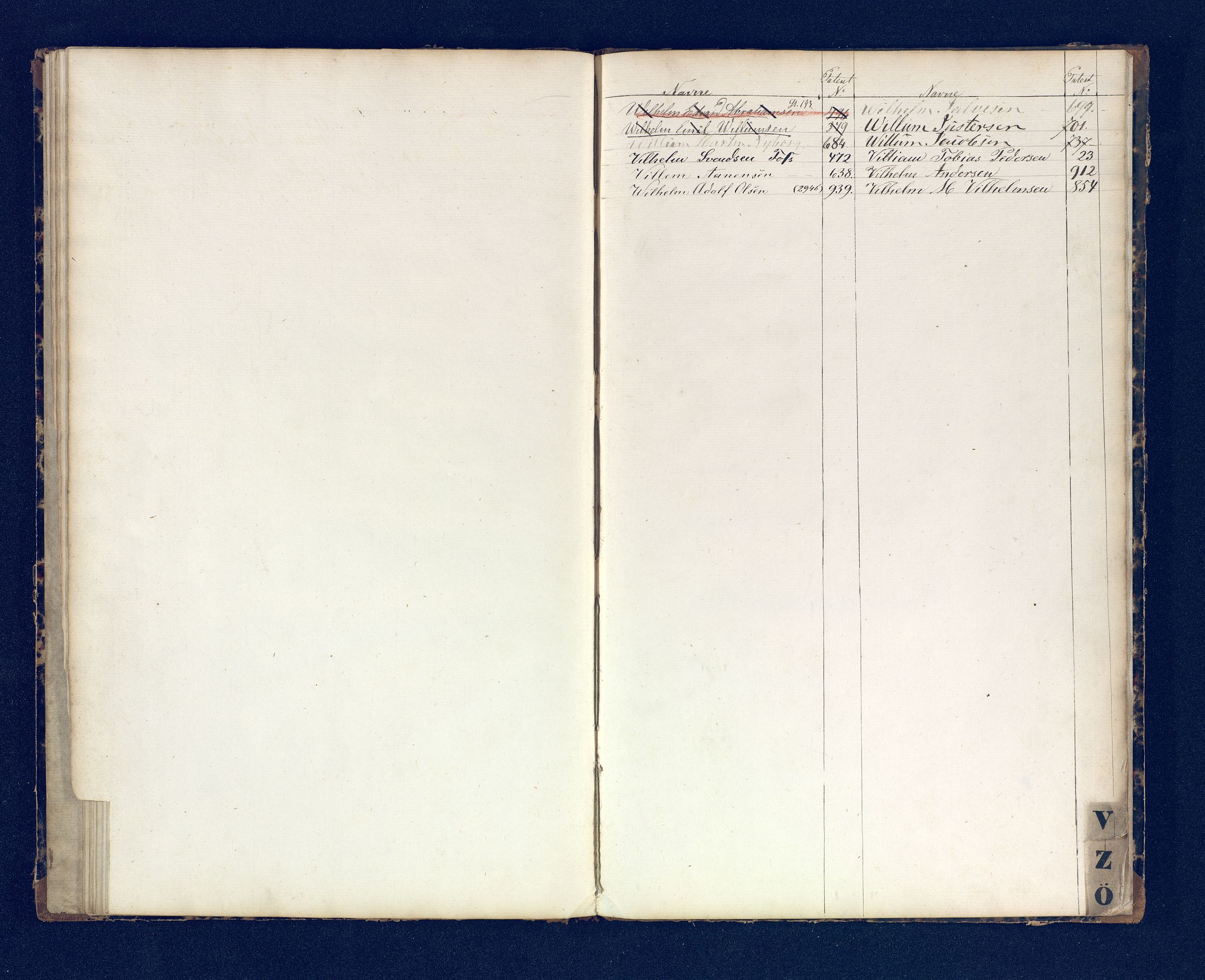 Mandal mønstringskrets, SAK/2031-0016/F/Fb/L0017/0001: Register til annontasjonsrulle og hovedrulle, Y-37 / Register til hovedrulle Y-19 (2 stykker), 1860-1866, s. 86