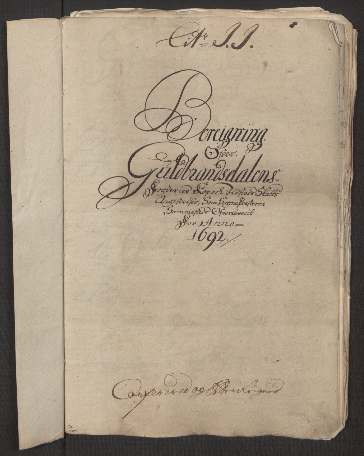 Rentekammeret inntil 1814, Reviderte regnskaper, Fogderegnskap, AV/RA-EA-4092/R17/L1166: Fogderegnskap Gudbrandsdal, 1690-1692, s. 131