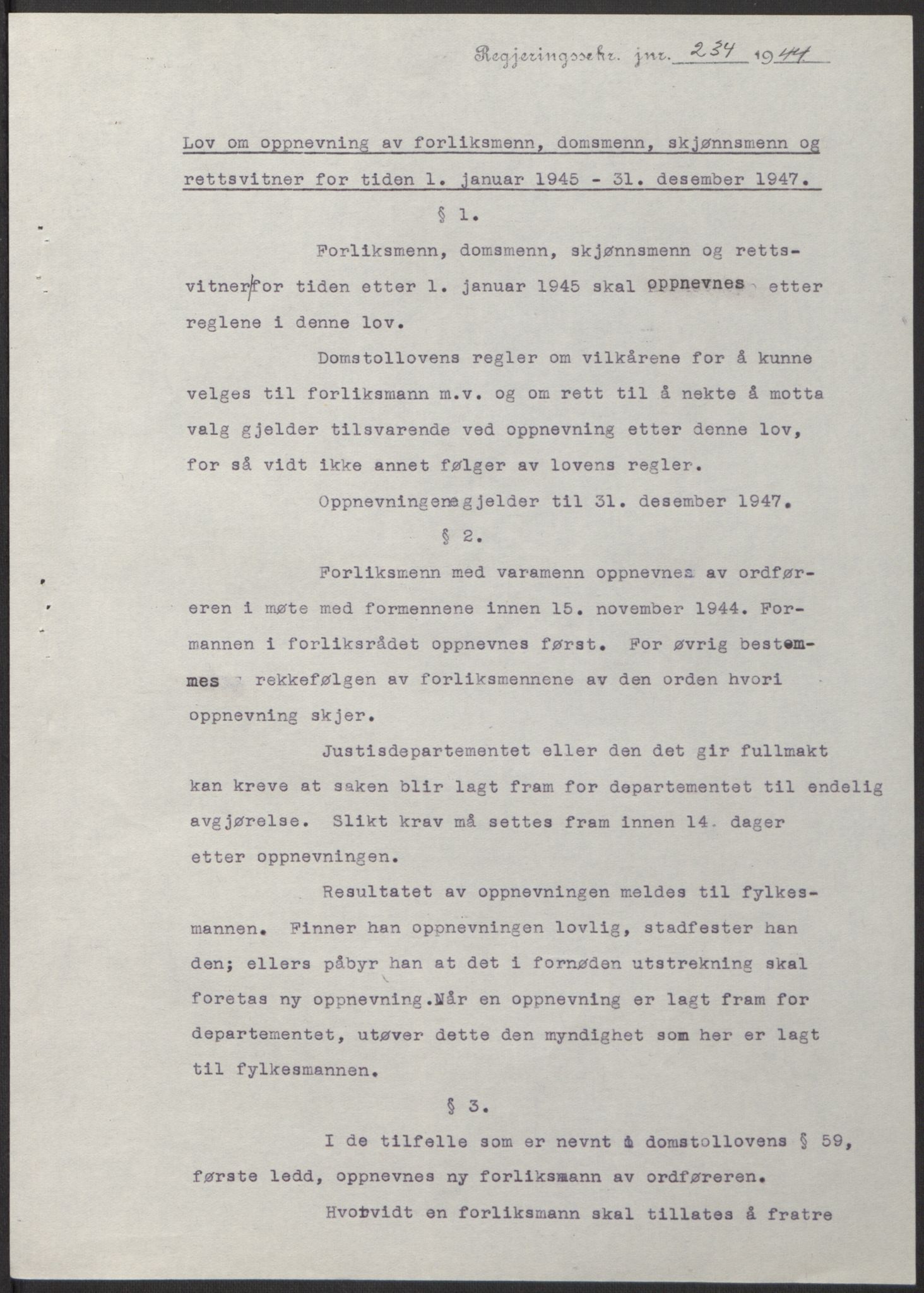 NS-administrasjonen 1940-1945 (Statsrådsekretariatet, de kommisariske statsråder mm), AV/RA-S-4279/D/Db/L0100: Lover, 1944, s. 432