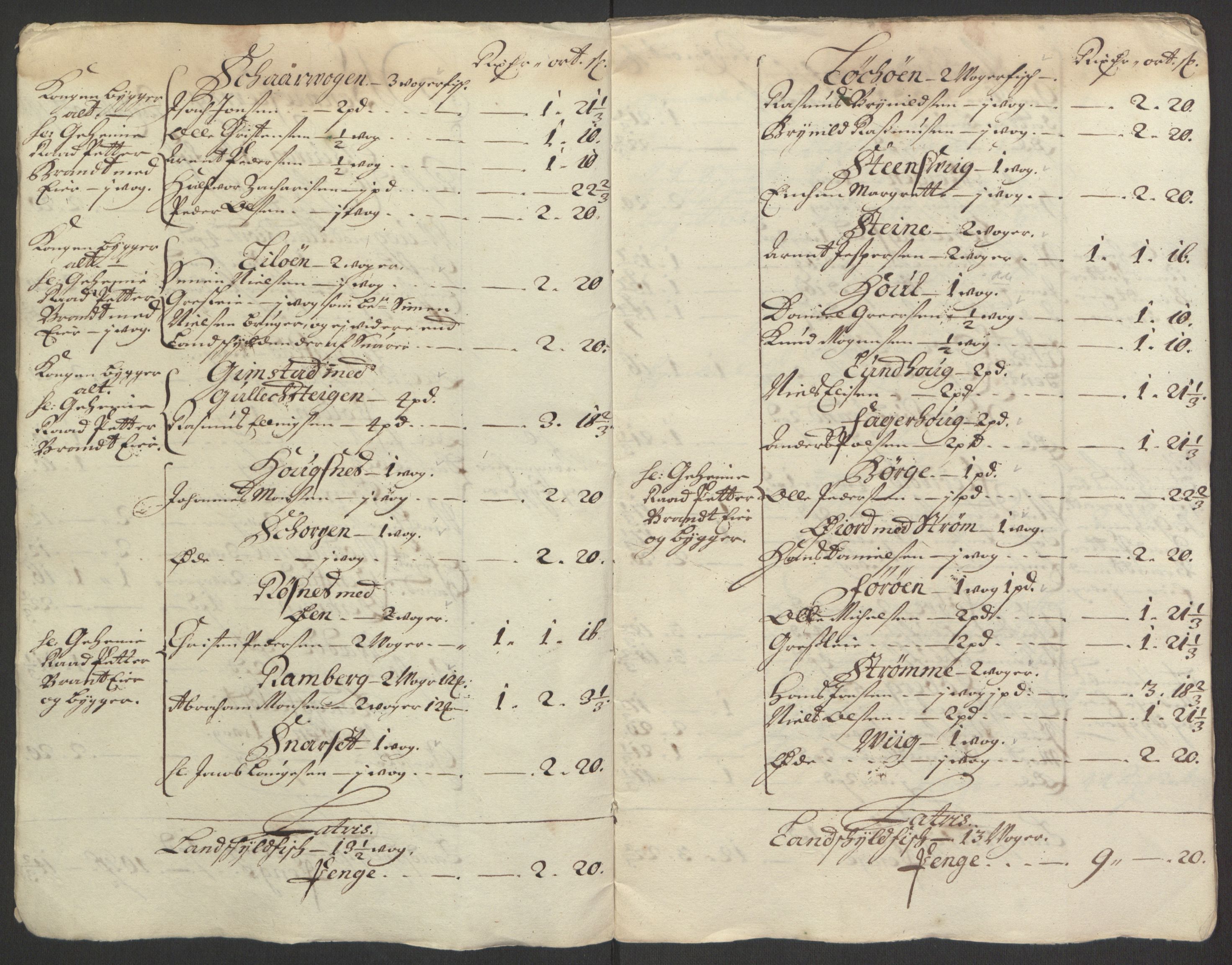 Rentekammeret inntil 1814, Reviderte regnskaper, Fogderegnskap, RA/EA-4092/R67/L4676: Fogderegnskap Vesterålen, Andenes og Lofoten, 1691-1693, s. 243
