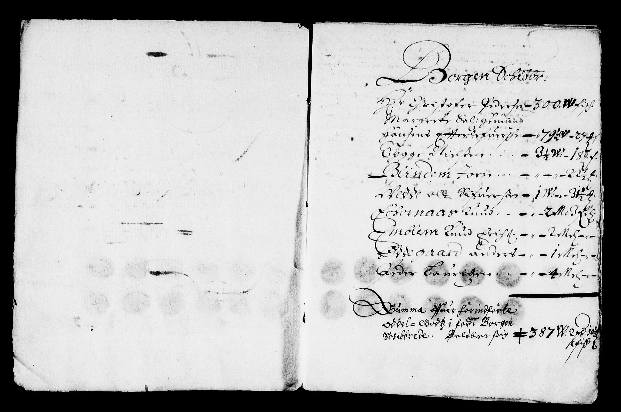 Rentekammeret inntil 1814, Reviderte regnskaper, Stiftamtstueregnskaper, Bergen stiftamt, AV/RA-EA-6043/R/Rc/L0038: Bergen stiftamt, 1673-1674