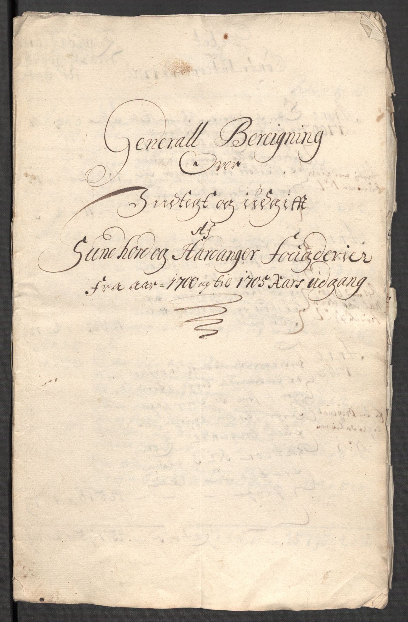 Rentekammeret inntil 1814, Reviderte regnskaper, Fogderegnskap, RA/EA-4092/R48/L2983: Fogderegnskap Sunnhordland og Hardanger, 1705, s. 315