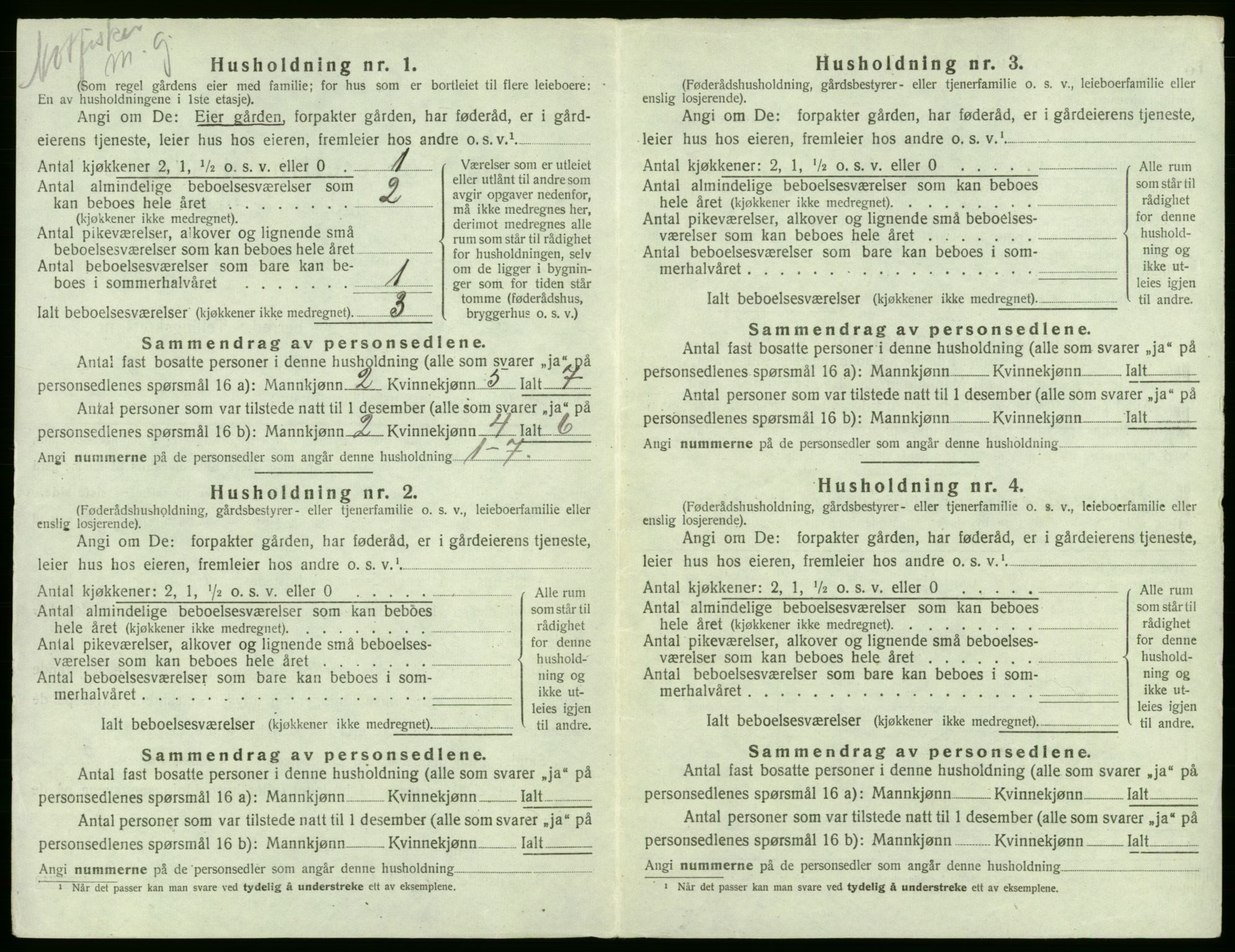 SAB, Folketelling 1920 for 1244 Austevoll herred, 1920, s. 144