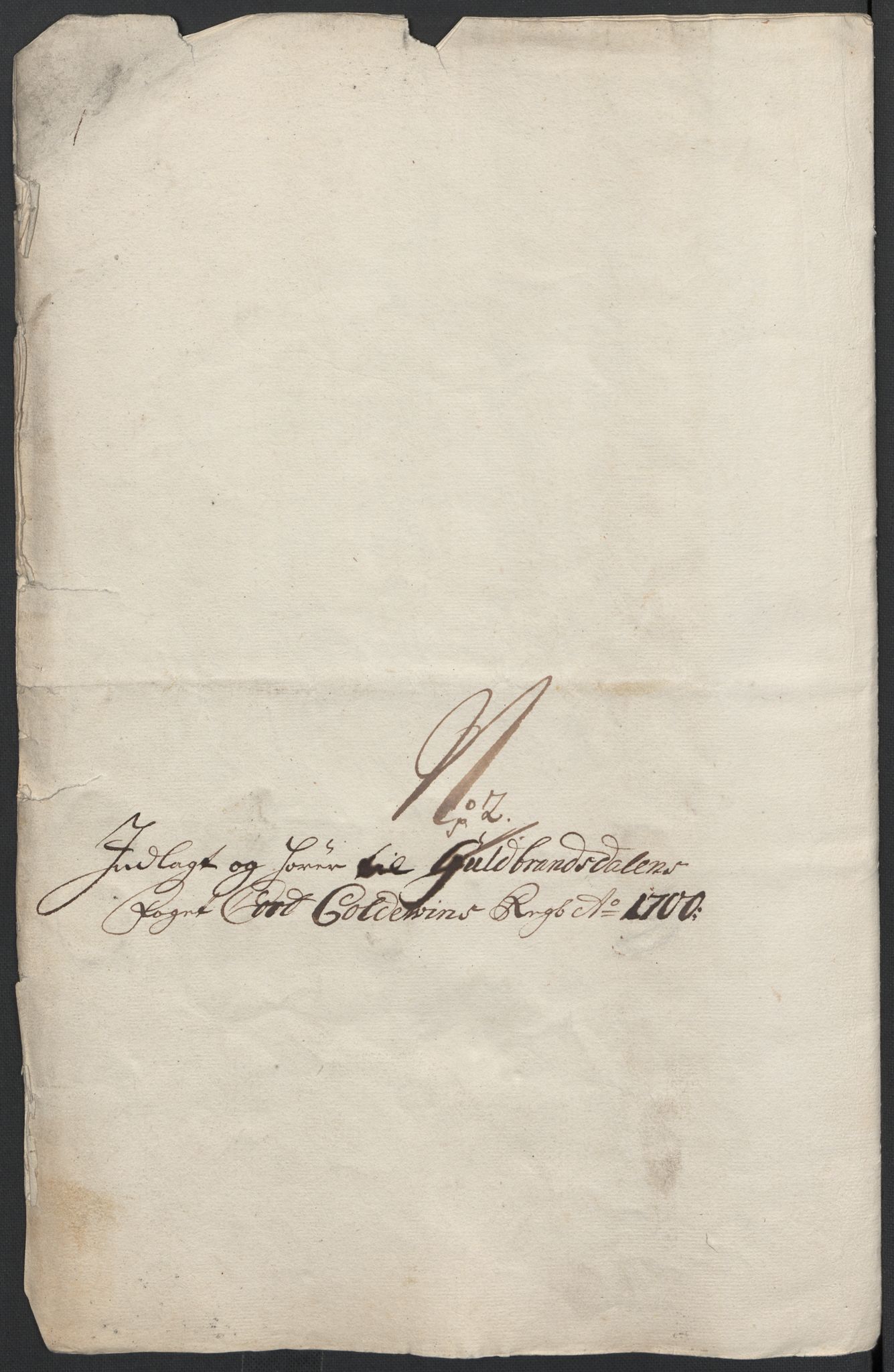 Rentekammeret inntil 1814, Reviderte regnskaper, Fogderegnskap, RA/EA-4092/R17/L1173: Fogderegnskap Gudbrandsdal, 1700, s. 37