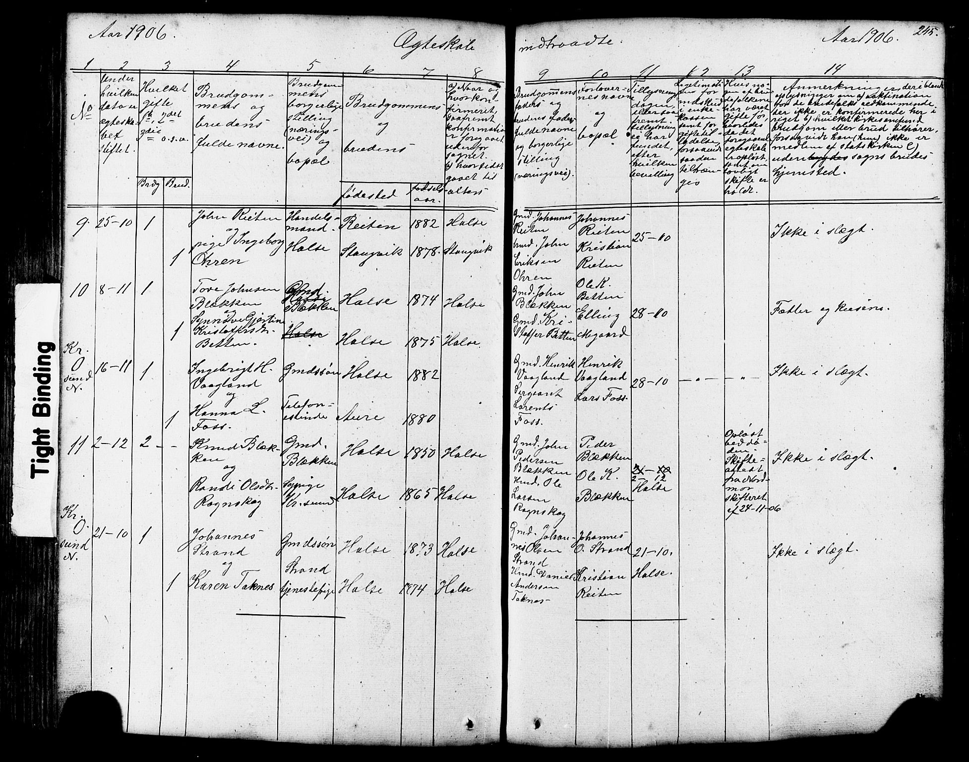 Ministerialprotokoller, klokkerbøker og fødselsregistre - Møre og Romsdal, AV/SAT-A-1454/576/L0890: Klokkerbok nr. 576C01, 1837-1908, s. 245