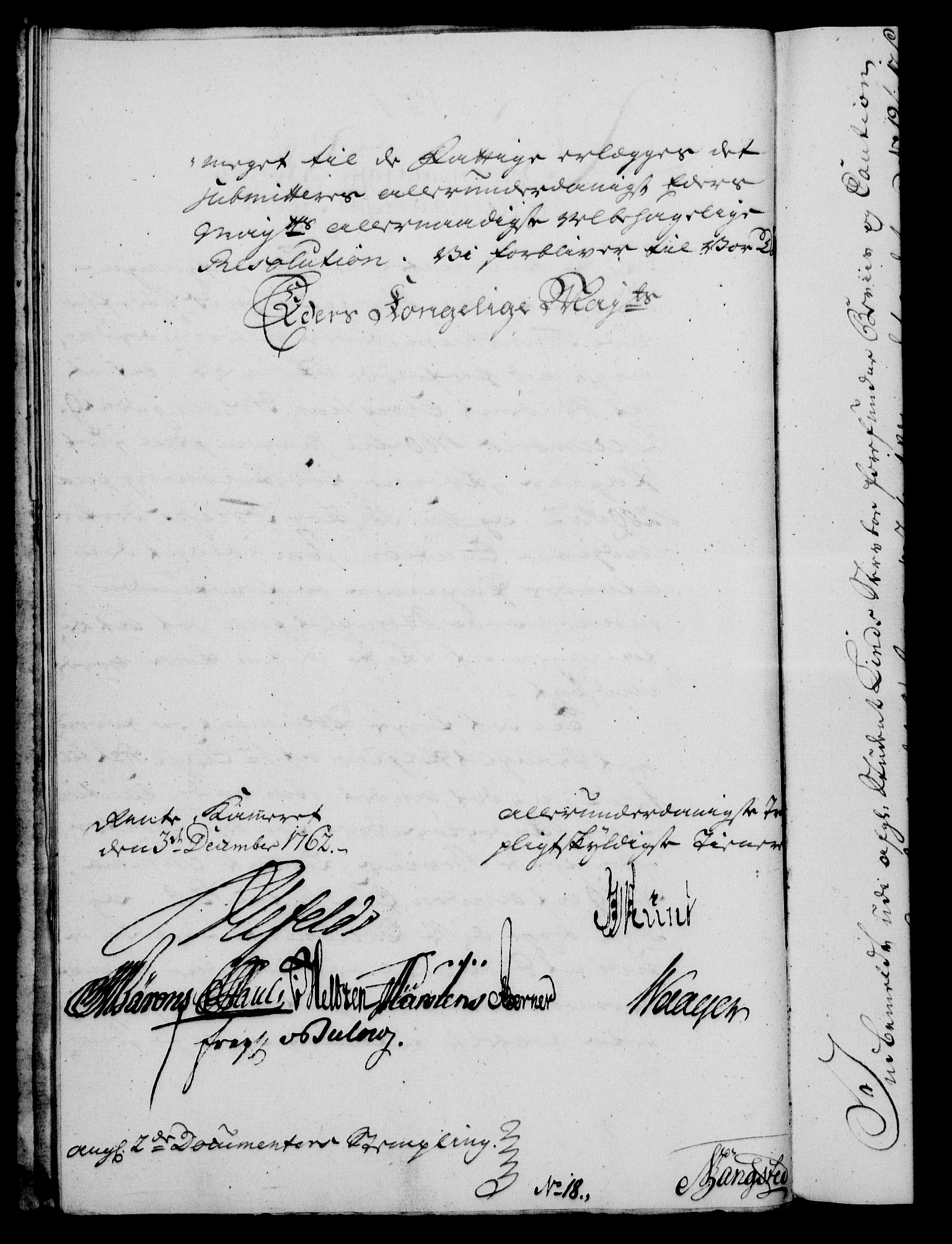 Rentekammeret, Kammerkanselliet, AV/RA-EA-3111/G/Gf/Gfa/L0045: Norsk relasjons- og resolusjonsprotokoll (merket RK 52.45), 1763, s. 28