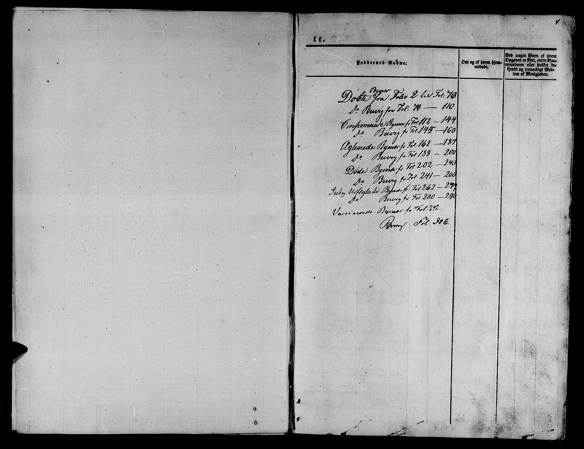 Ministerialprotokoller, klokkerbøker og fødselsregistre - Sør-Trøndelag, AV/SAT-A-1456/612/L0375: Ministerialbok nr. 612A07 /2, 1829-1845, s. 1