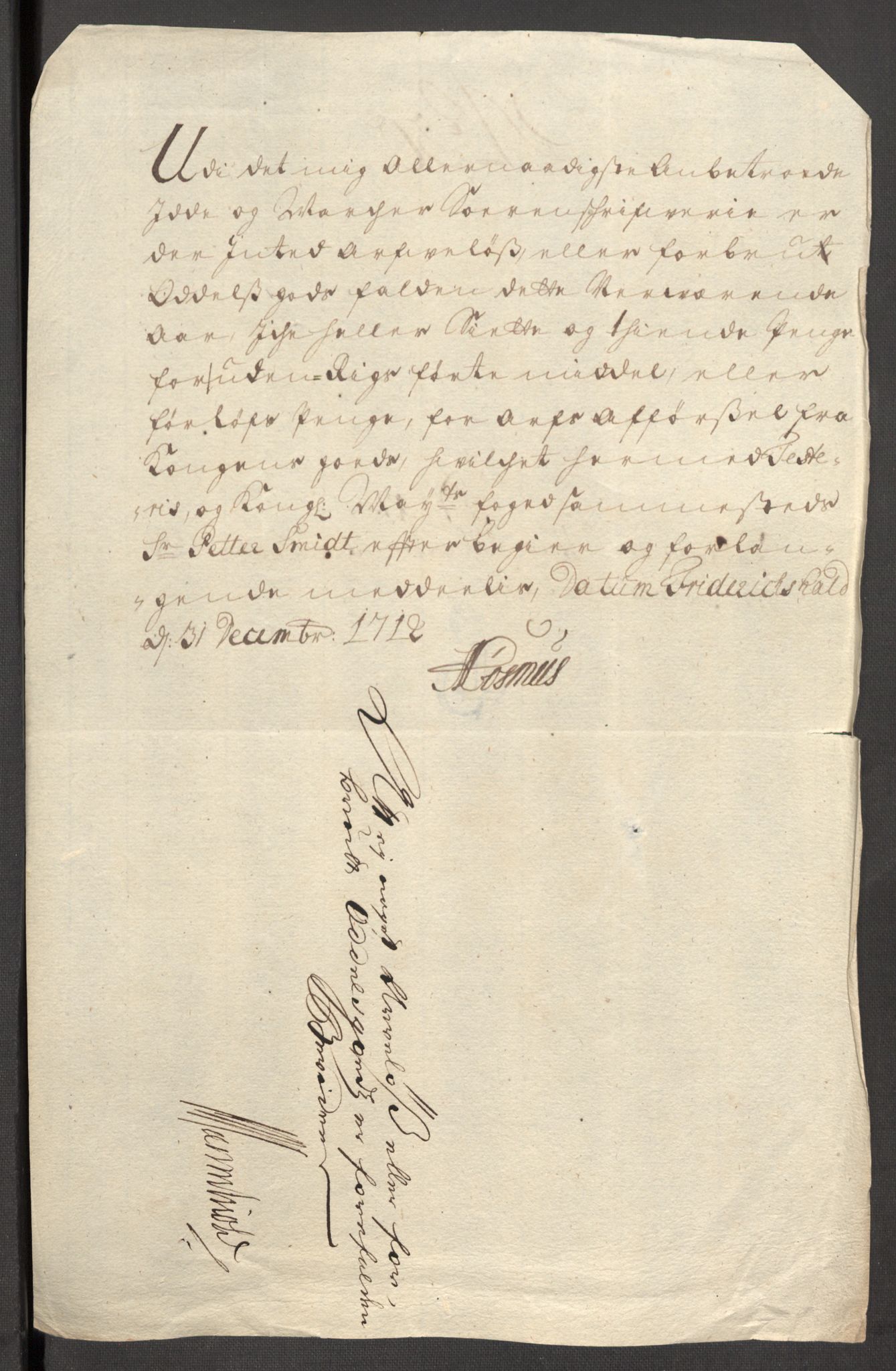 Rentekammeret inntil 1814, Reviderte regnskaper, Fogderegnskap, AV/RA-EA-4092/R01/L0021: Fogderegnskap Idd og Marker, 1712, s. 190