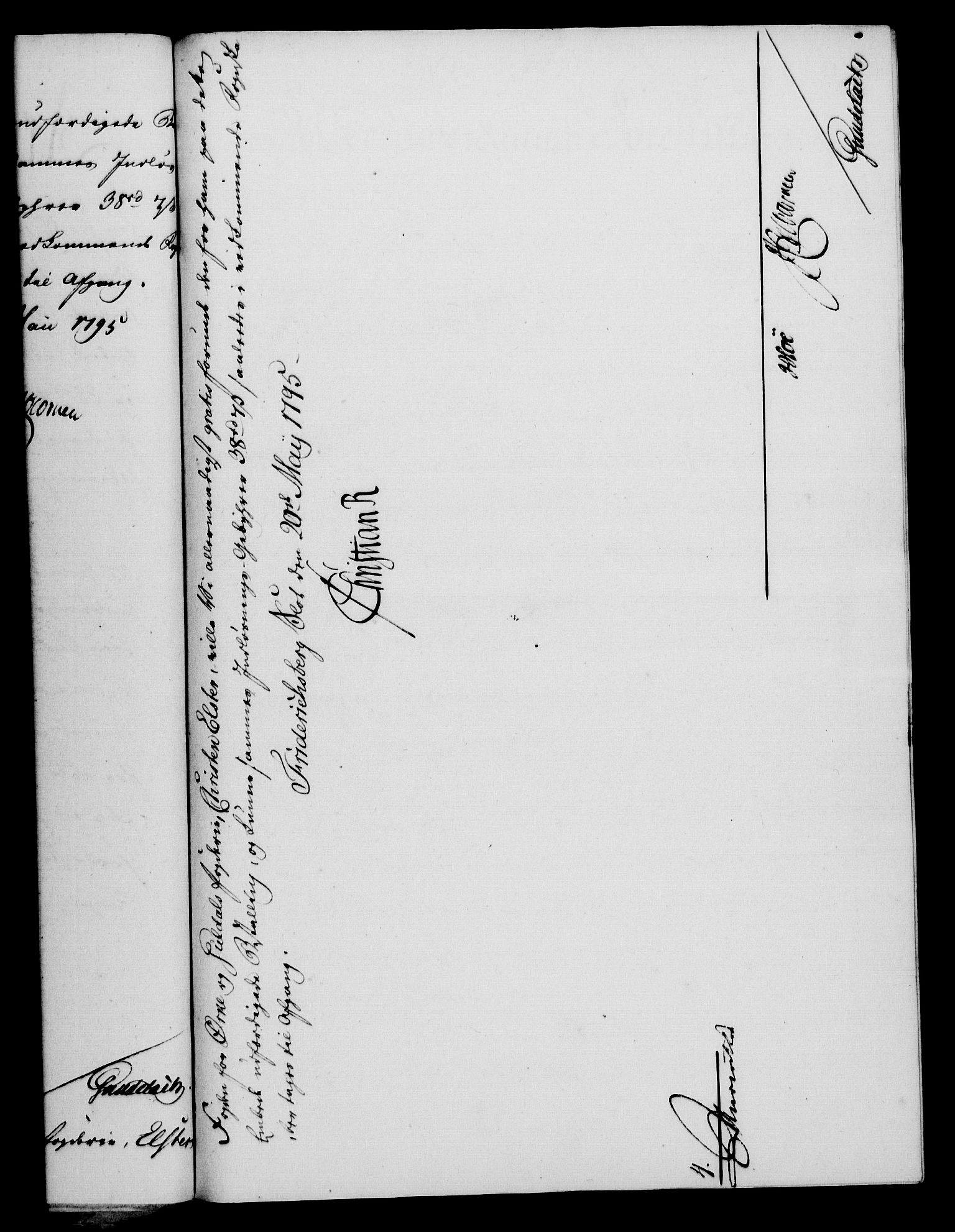 Rentekammeret, Kammerkanselliet, AV/RA-EA-3111/G/Gf/Gfa/L0077: Norsk relasjons- og resolusjonsprotokoll (merket RK 52.77), 1795, s. 280