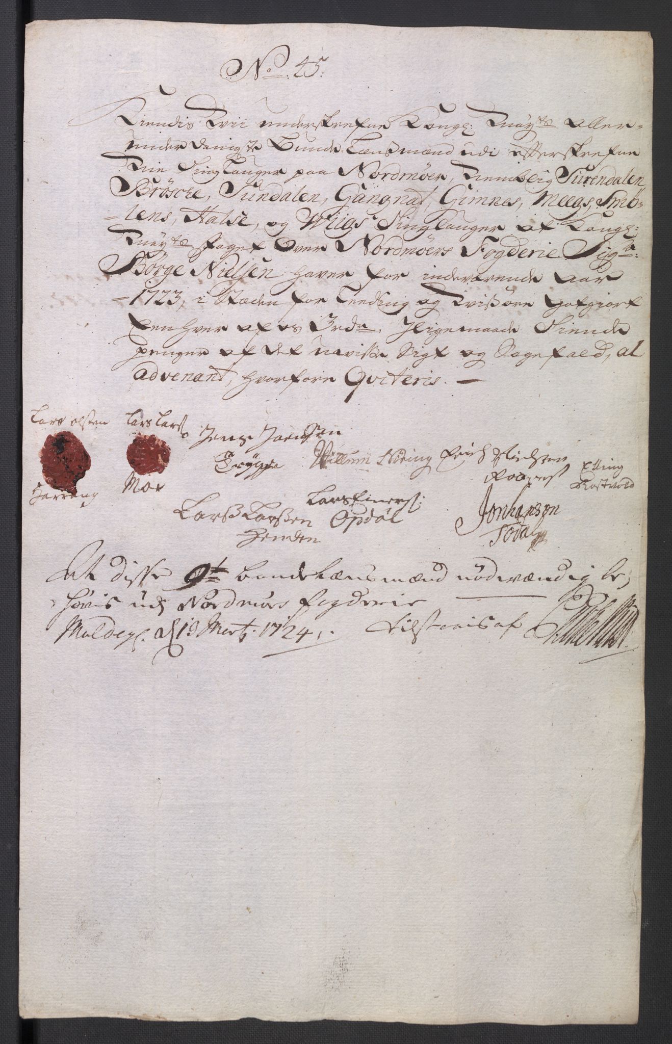 Rentekammeret inntil 1814, Reviderte regnskaper, Fogderegnskap, RA/EA-4092/R56/L3756: Fogderegnskap Nordmøre, 1723, s. 242