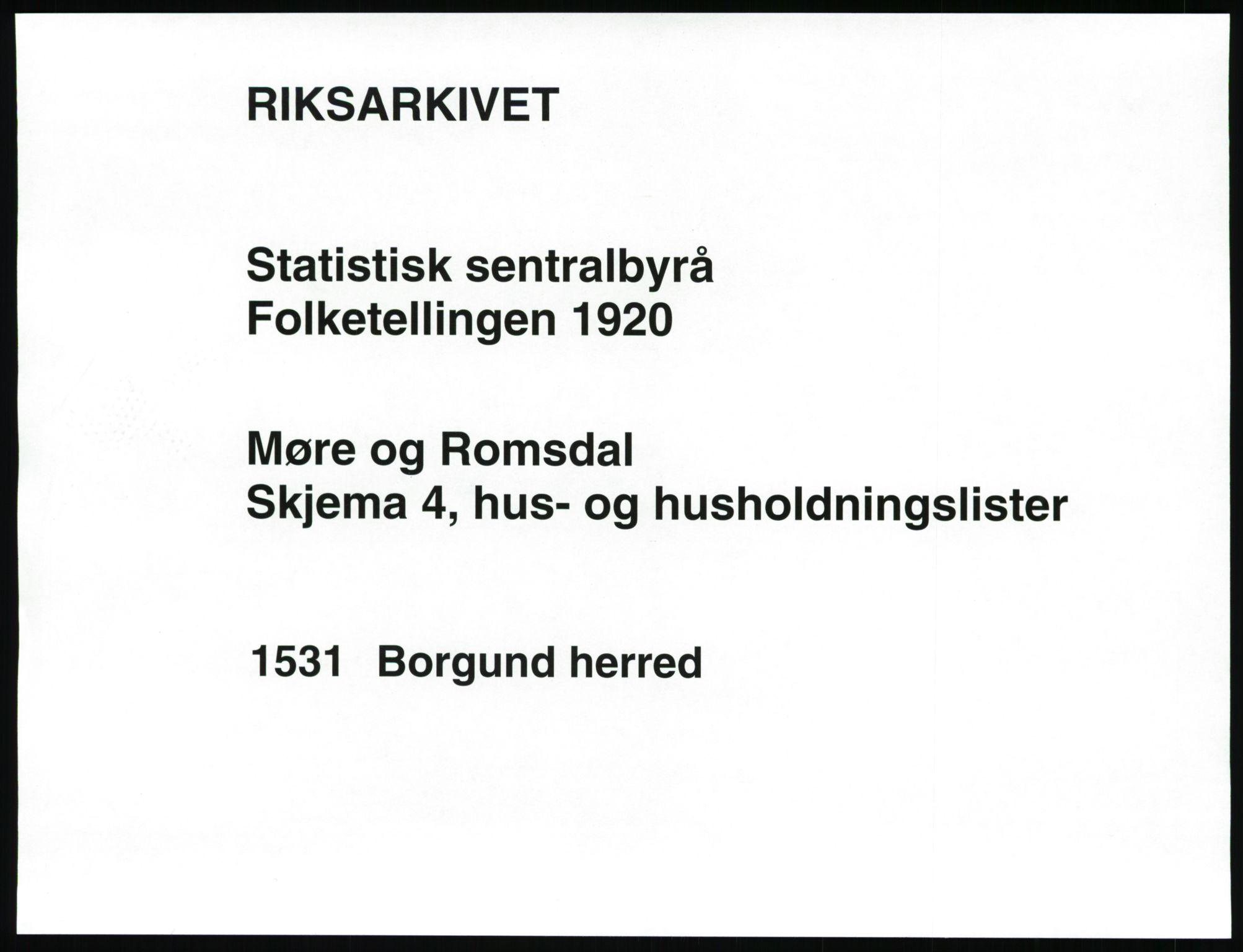 SAT, Folketelling 1920 for 1531 Borgund herred, 1920, s. 98