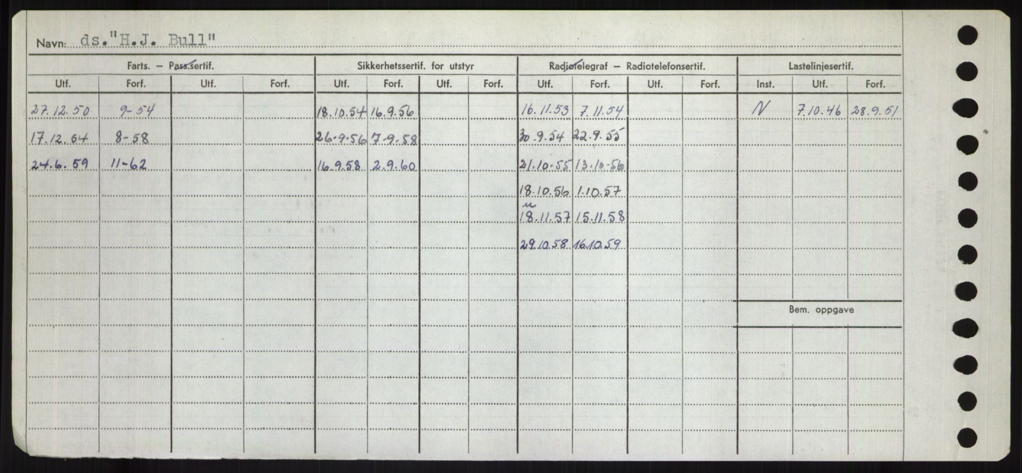 Sjøfartsdirektoratet med forløpere, Skipsmålingen, RA/S-1627/H/Hd/L0014: Fartøy, H-Havl, s. 6