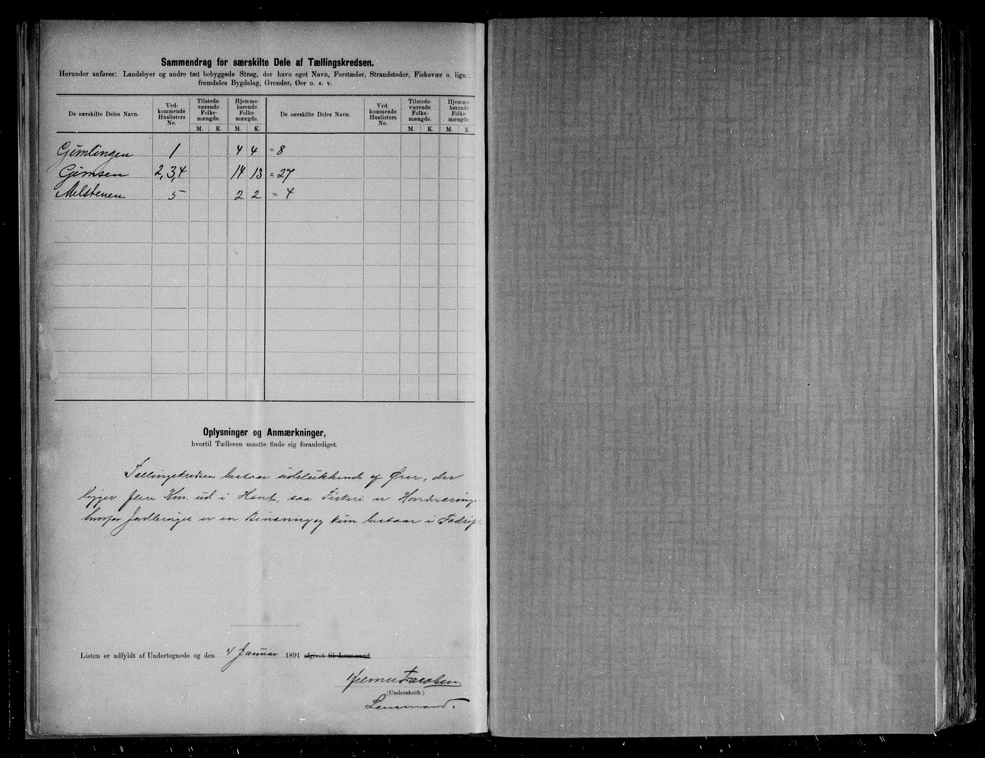 RA, Folketelling 1891 for 1811 Bindal herred, 1891, s. 25