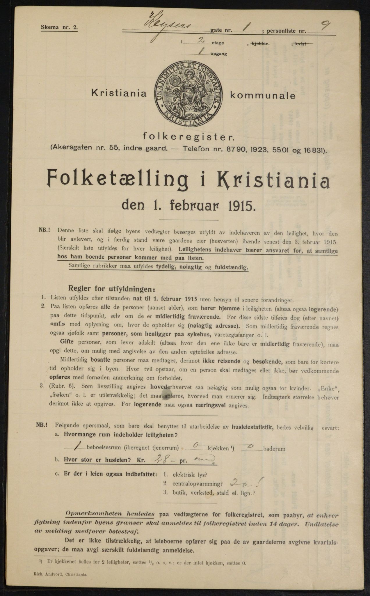 OBA, Kommunal folketelling 1.2.1915 for Kristiania, 1915, s. 48739