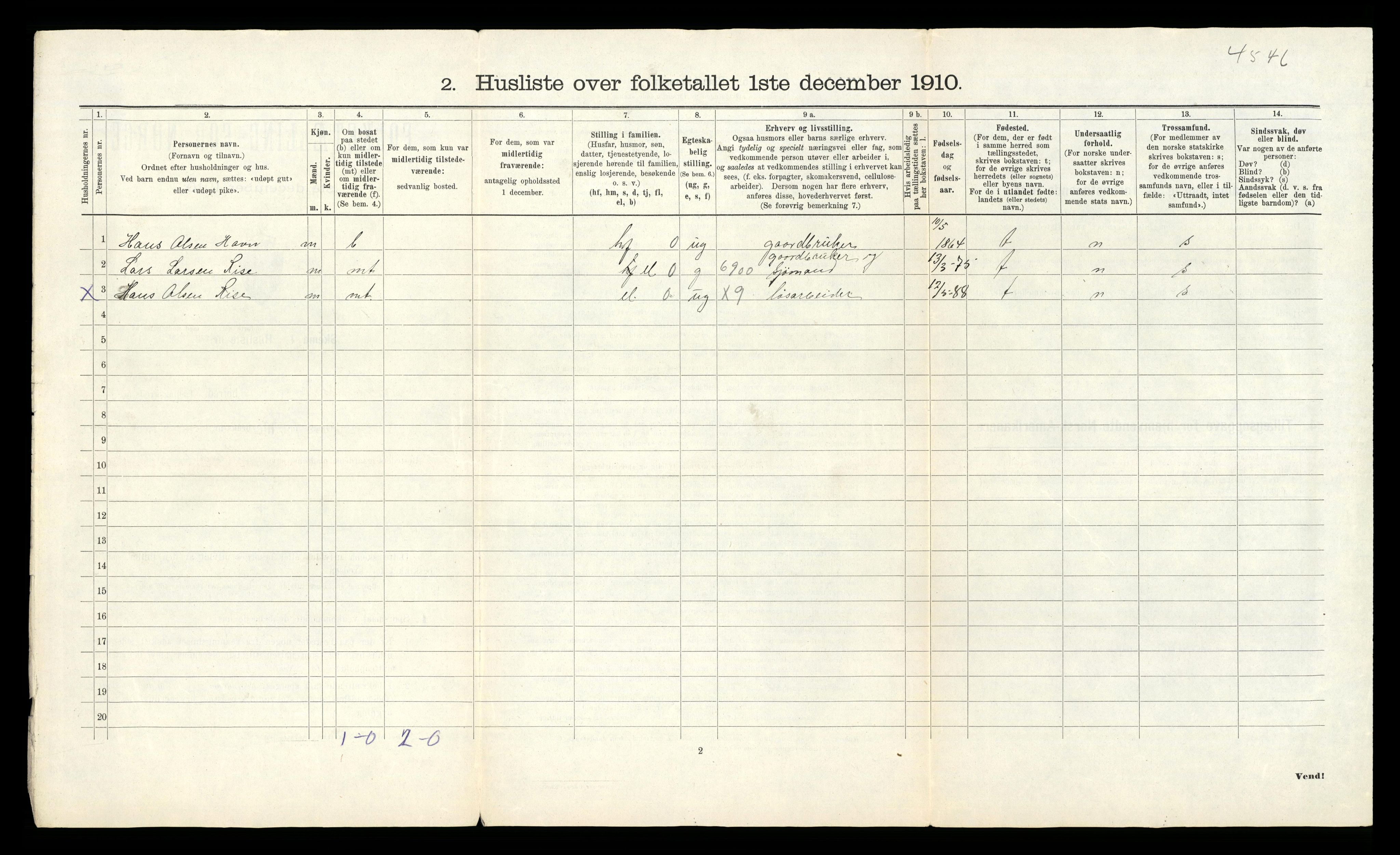 RA, Folketelling 1910 for 1226 Strandebarm herred, 1910, s. 31