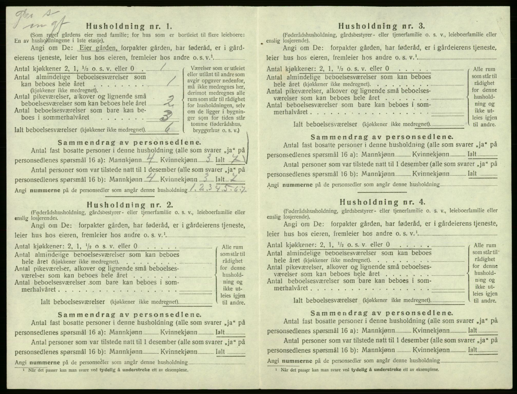 SAB, Folketelling 1920 for 1239 Hålandsdal herred, 1920, s. 34