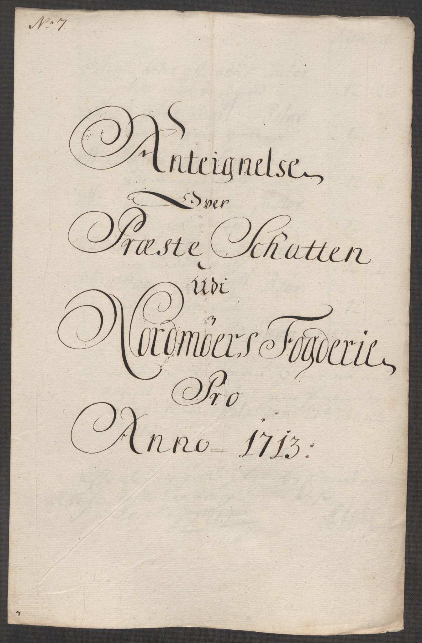 Rentekammeret inntil 1814, Reviderte regnskaper, Fogderegnskap, RA/EA-4092/R56/L3747: Fogderegnskap Nordmøre, 1713, s. 93