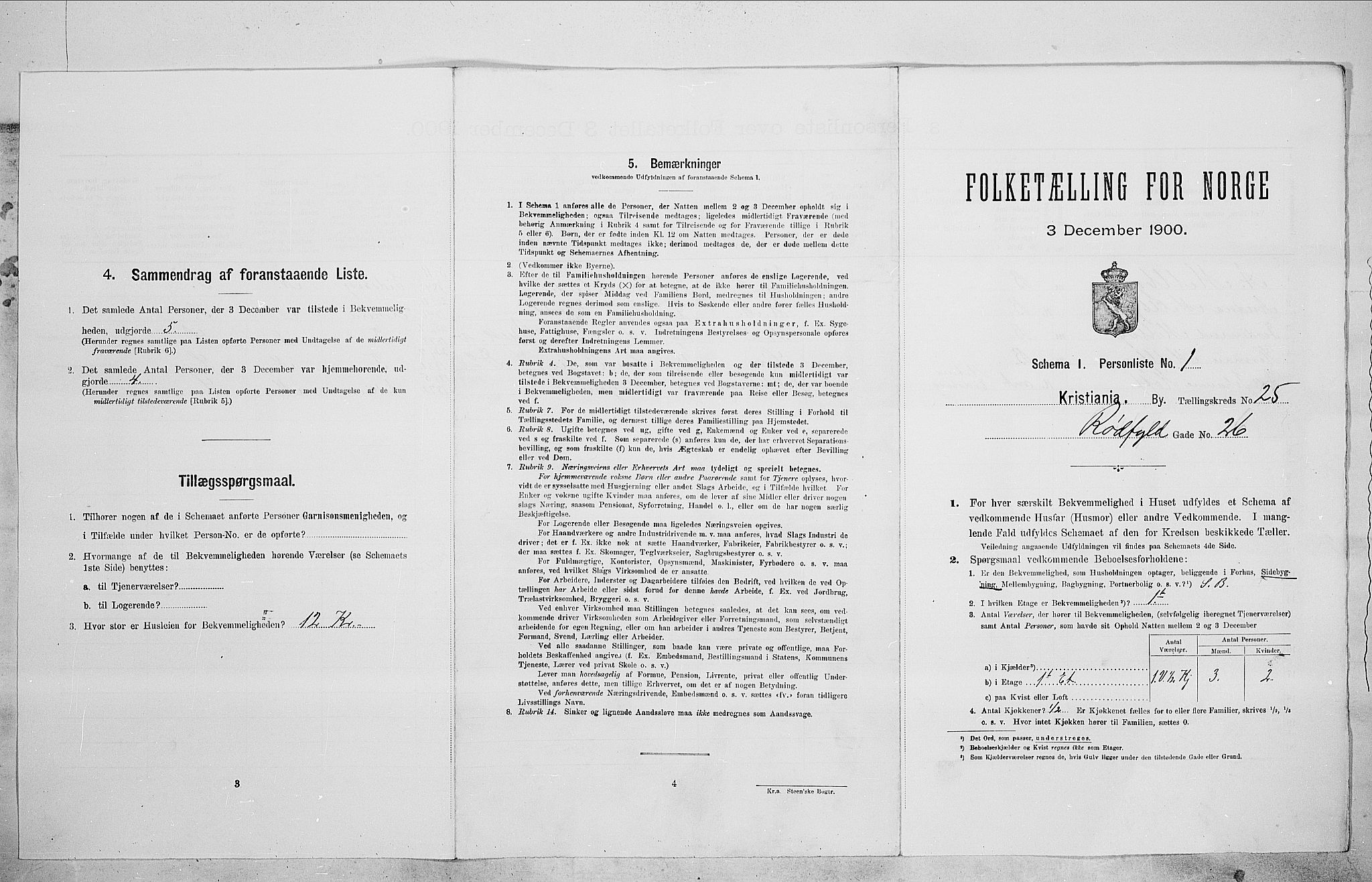 SAO, Folketelling 1900 for 0301 Kristiania kjøpstad, 1900, s. 77581