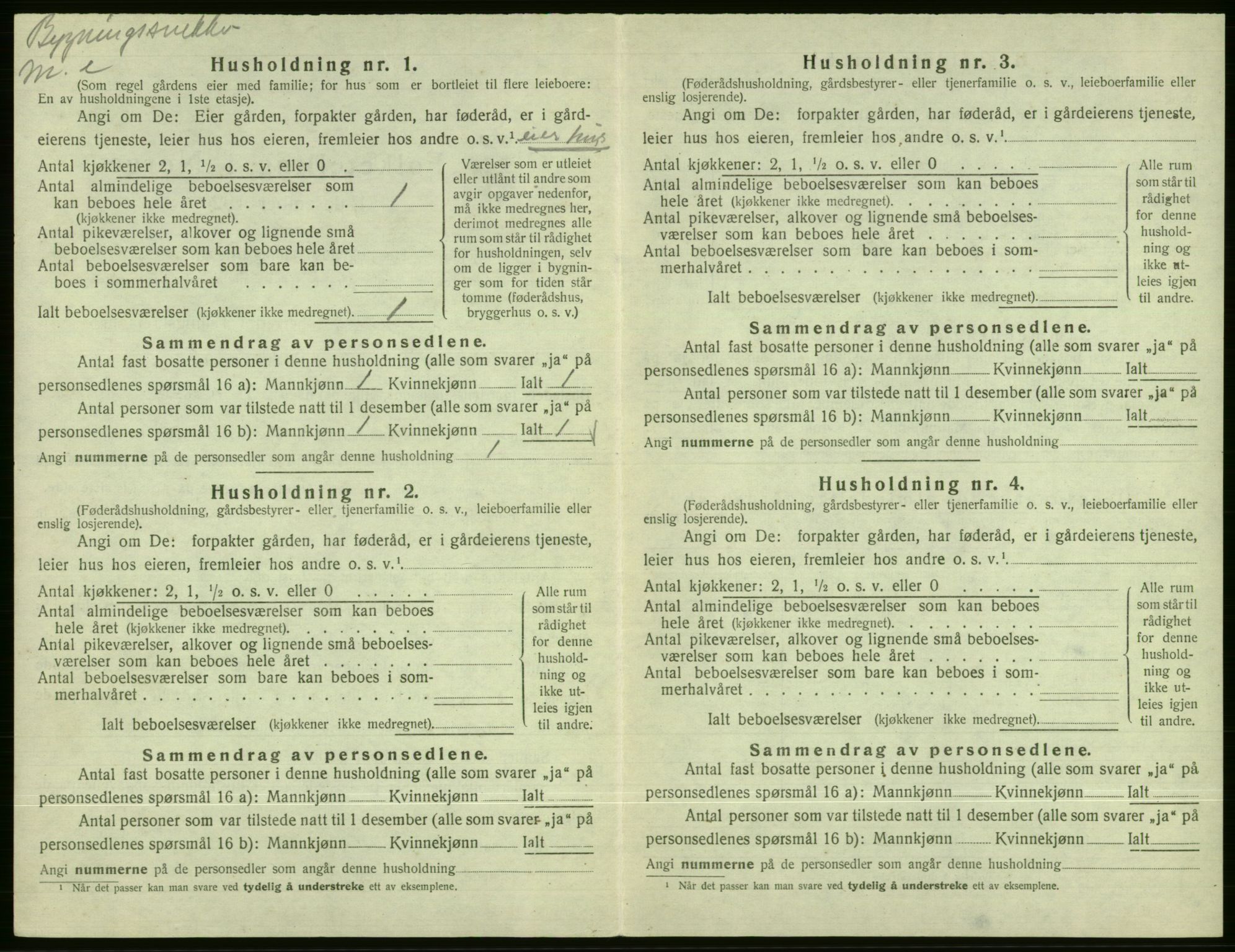 SAB, Folketelling 1920 for 1236 Vossestrand herred, 1920, s. 453