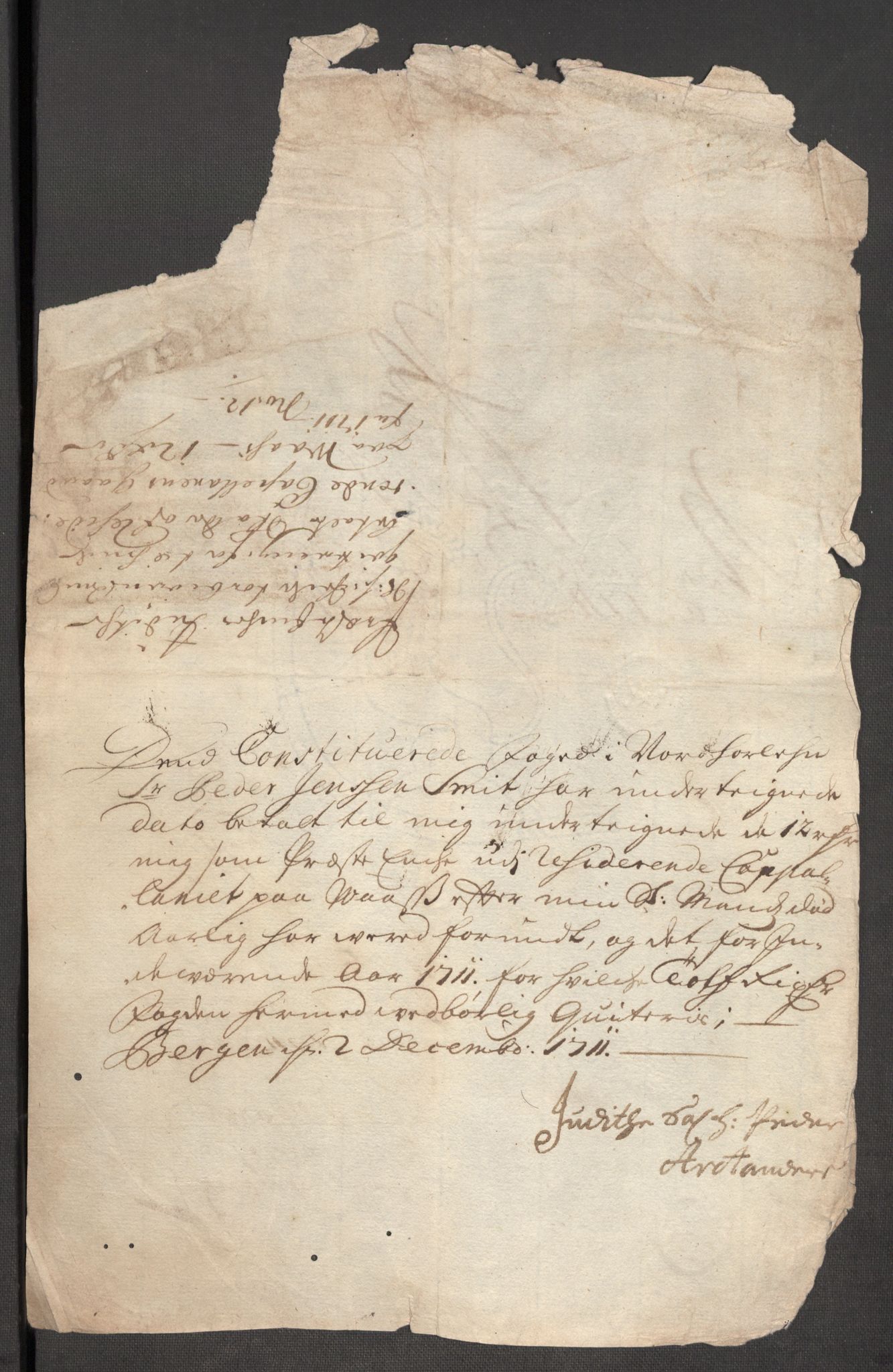 Rentekammeret inntil 1814, Reviderte regnskaper, Fogderegnskap, AV/RA-EA-4092/R51/L3192: Fogderegnskap Nordhordland og Voss, 1711, s. 365