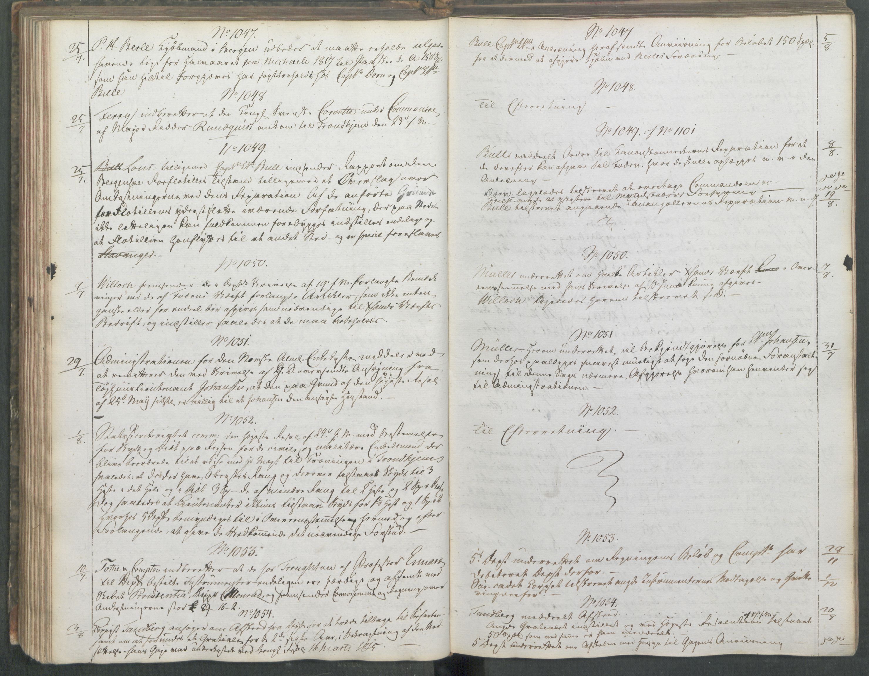 Marinedepartementet/ Marine- og postdepartementet, AV/RA-RAFA-3792/C/L0006: 7de Departements Journal, 1818