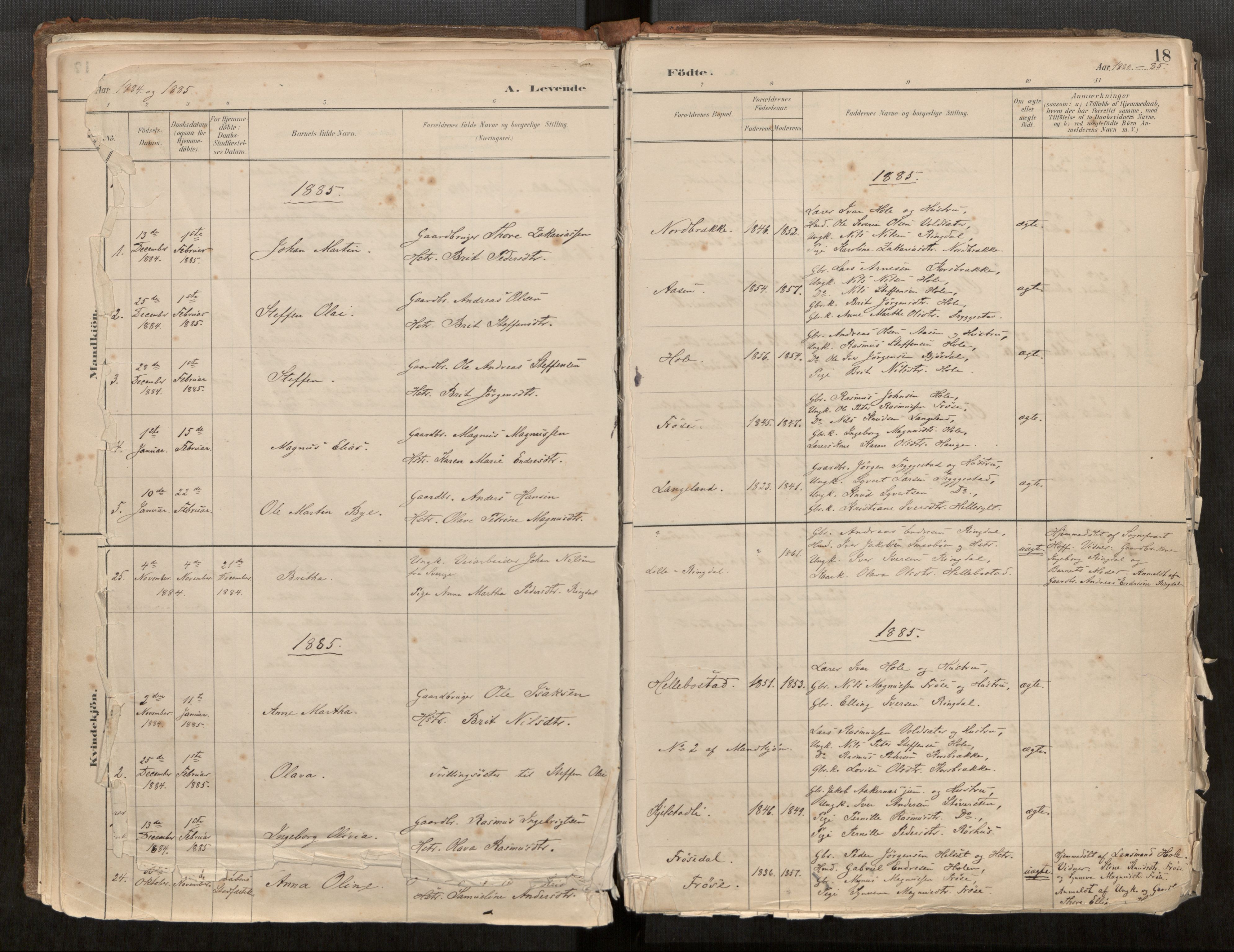 Sunnylven sokneprestkontor, AV/SAT-A-1007/H/Ha/Haa/L0002: Ministerialbok nr. 517A09, 1882-1939, s. 18