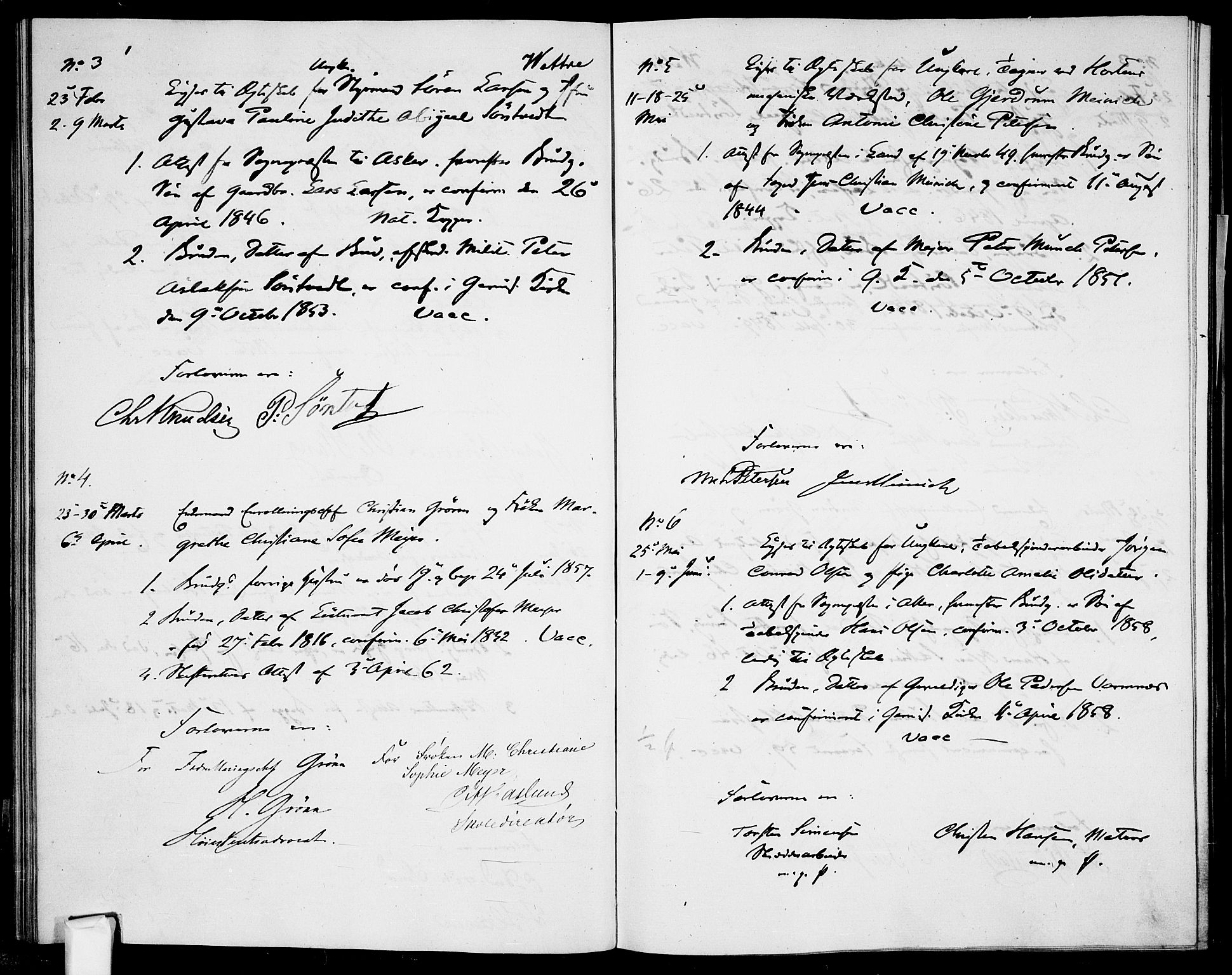 Garnisonsmenigheten Kirkebøker, AV/SAO-A-10846/H/Ha/L0006: Lysningsprotokoll nr. I 6, 1856-1872