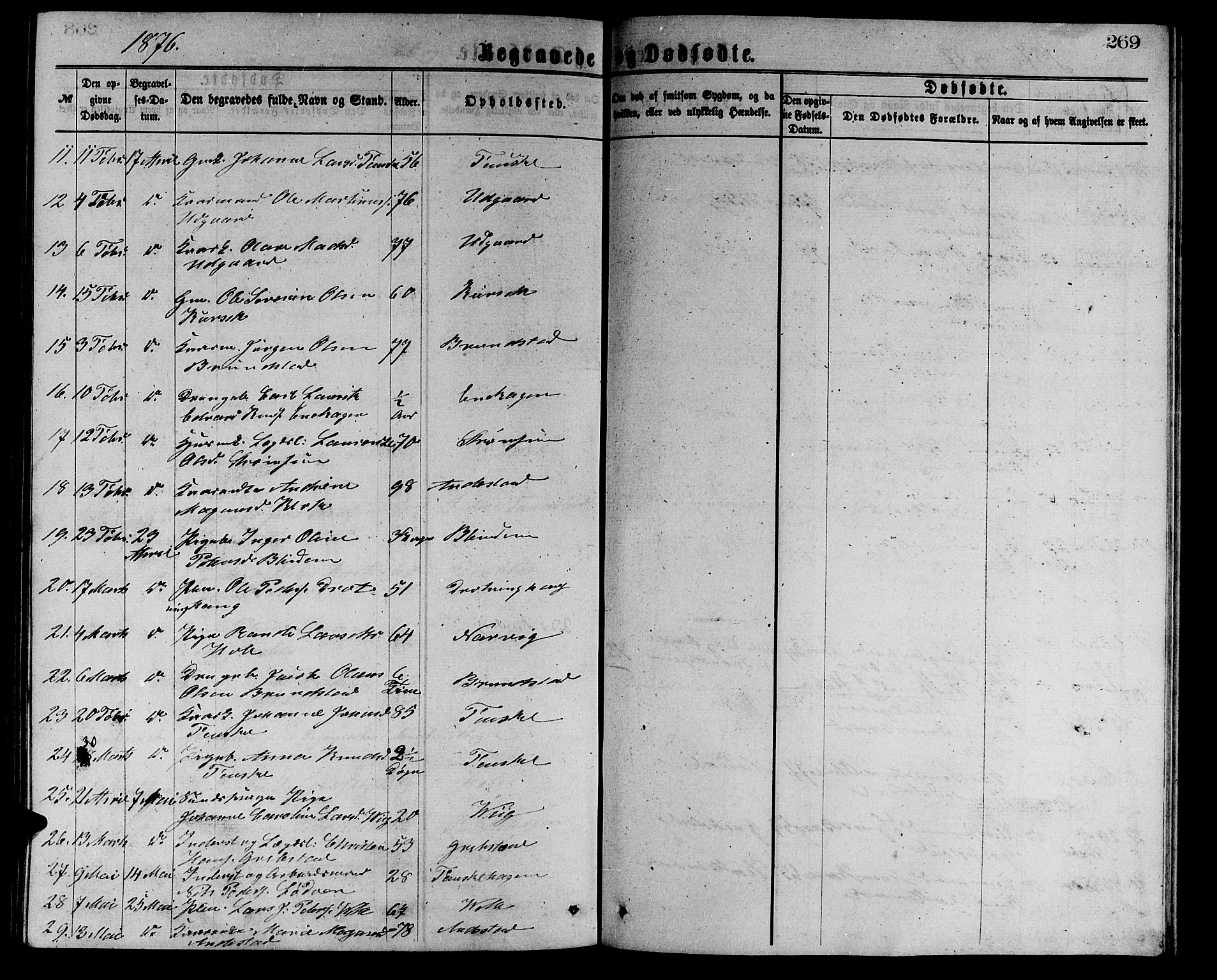 Ministerialprotokoller, klokkerbøker og fødselsregistre - Møre og Romsdal, AV/SAT-A-1454/523/L0338: Klokkerbok nr. 523C01, 1865-1877, s. 269