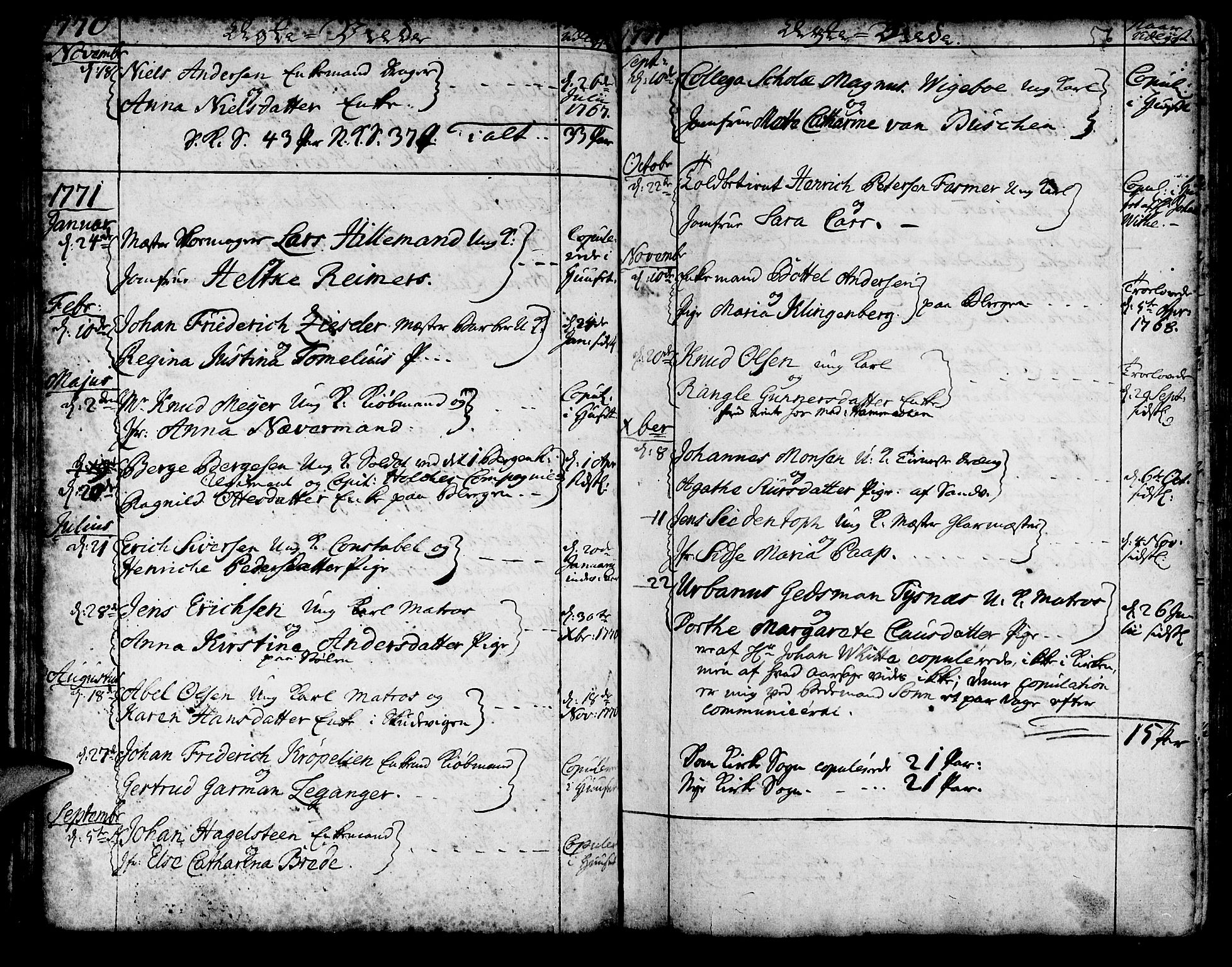 Korskirken sokneprestembete, AV/SAB-A-76101/H/Haa/L0009: Ministerialbok nr. A 9, 1743-1861, s. 56