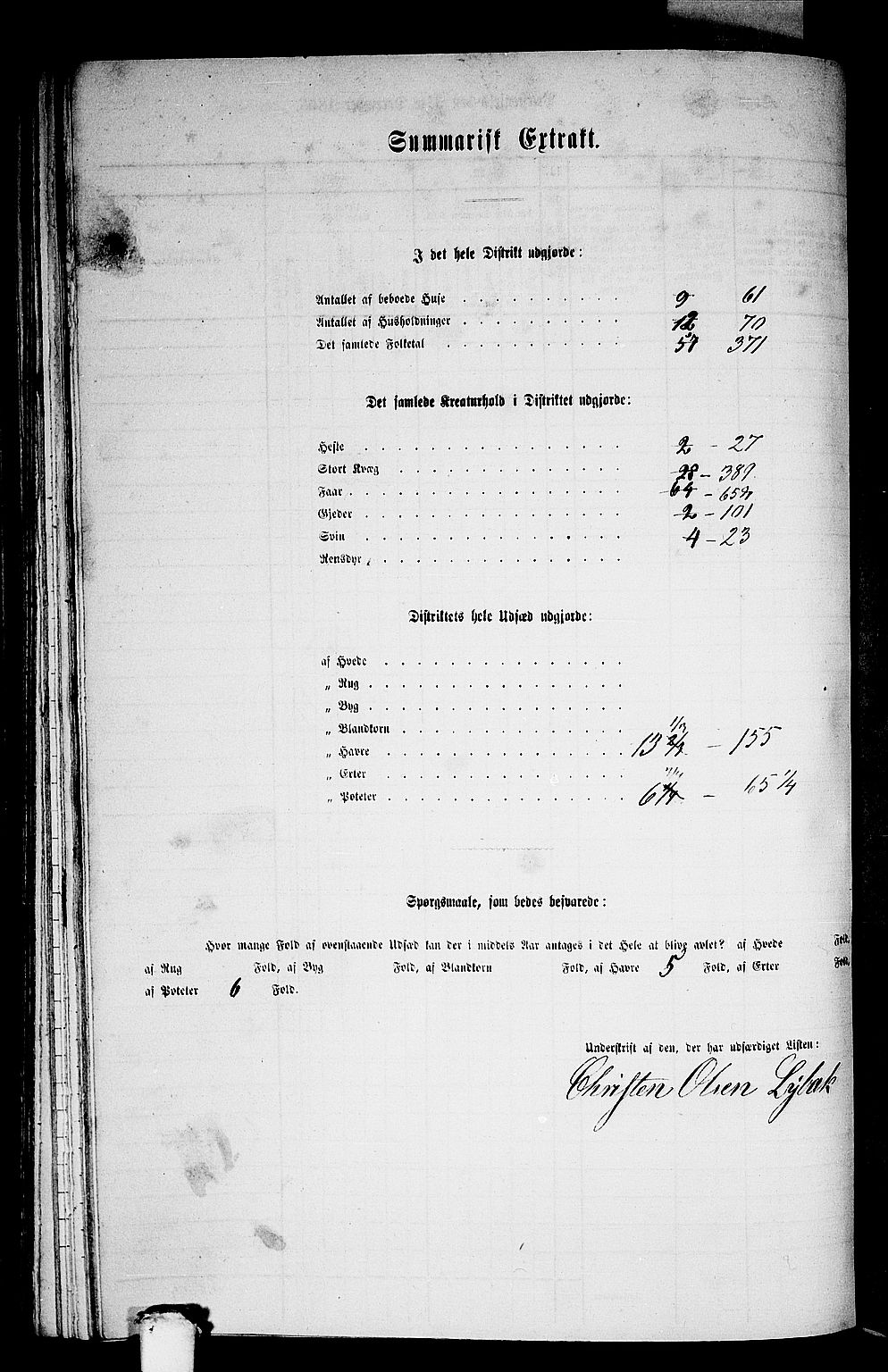 RA, Folketelling 1865 for 1428P Askvoll prestegjeld, 1865, s. 109